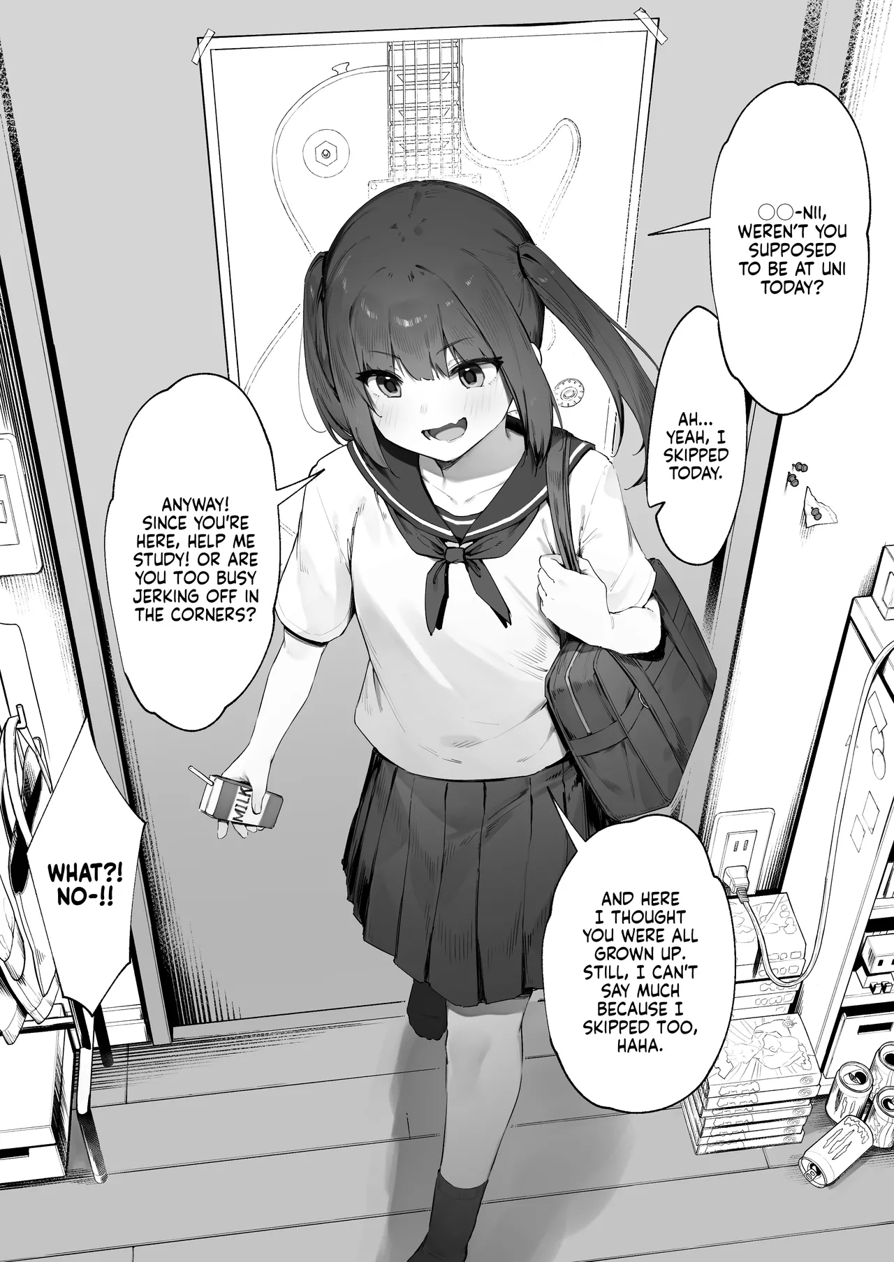 [Nigiri Usagi]Kizuite Hoshii Mesugaki | A Brat Who Just Wants to Be Noticed[English] [NudeSalad] Page 2