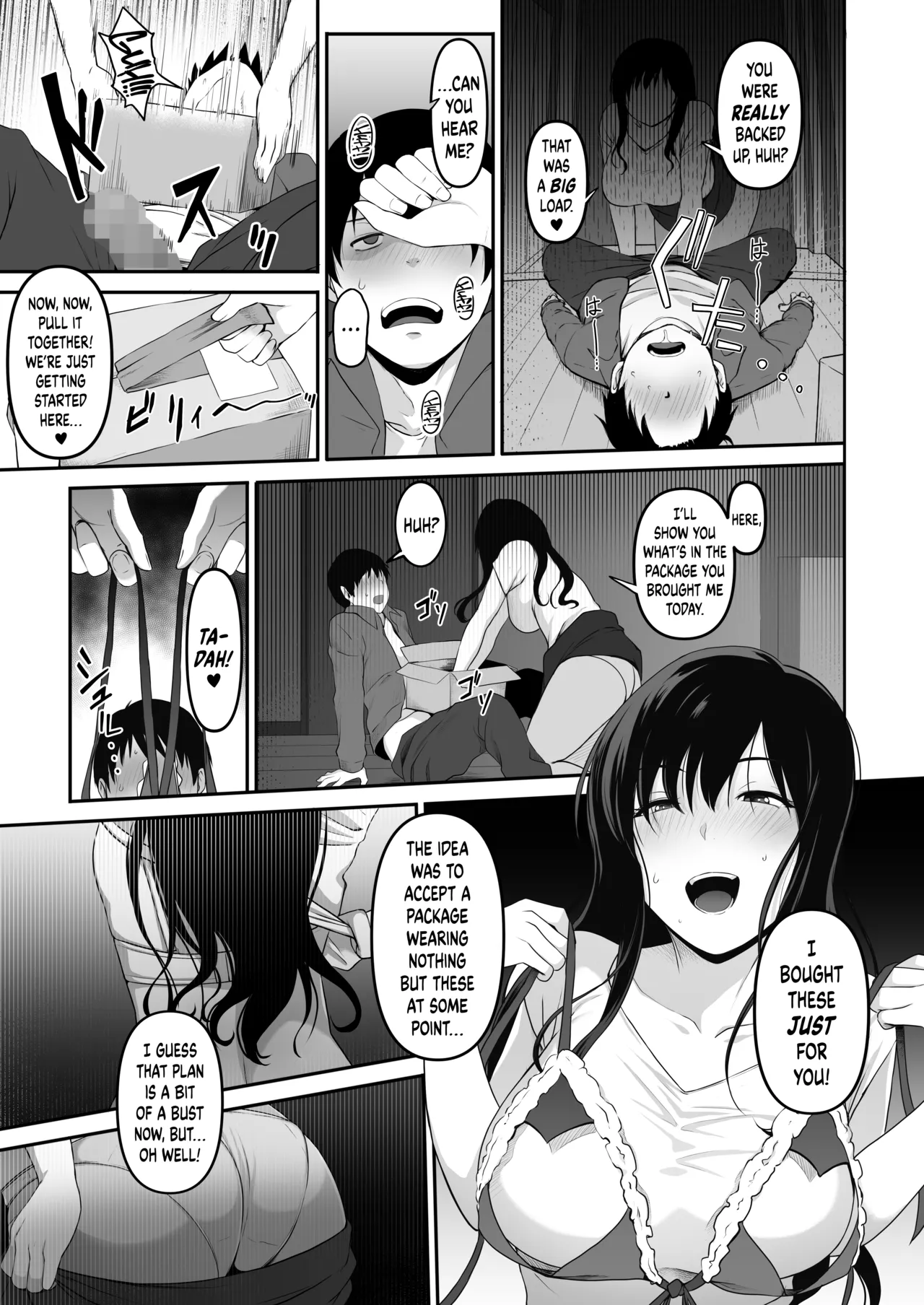 [Amai Wakusei]Takuhai-kun ga Yarareta! ~Hatsujou Onee-san ga Neratteita Otodokemono wa Oredeshita~ | Bagged a Delivery Boy! ~The Package the Horny Lady Was Expecting Was the One in My Pants~[English] [head empty + BoundaryTL] Page 14