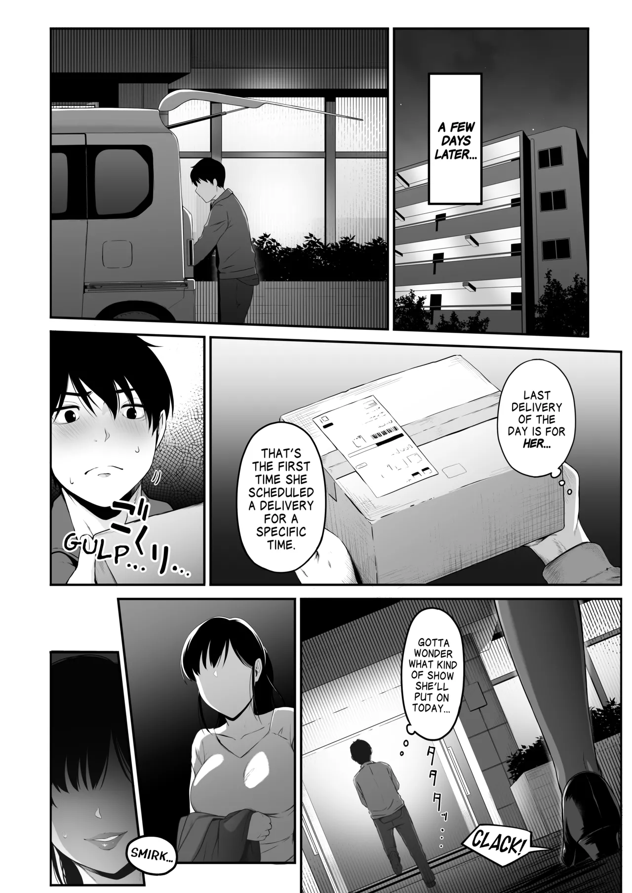 [Amai Wakusei]Takuhai-kun ga Yarareta! ~Hatsujou Onee-san ga Neratteita Otodokemono wa Oredeshita~ | Bagged a Delivery Boy! ~The Package the Horny Lady Was Expecting Was the One in My Pants~[English] [head empty + BoundaryTL] Page 5