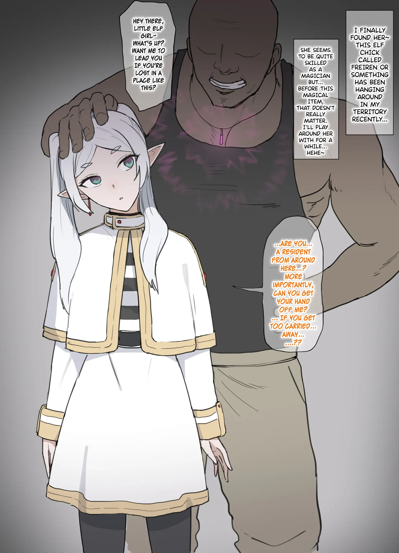 [Giga]Frieren mahō dōgu de shihai sare kairaku ochi(Sousou no Frieren)[English] Page 1