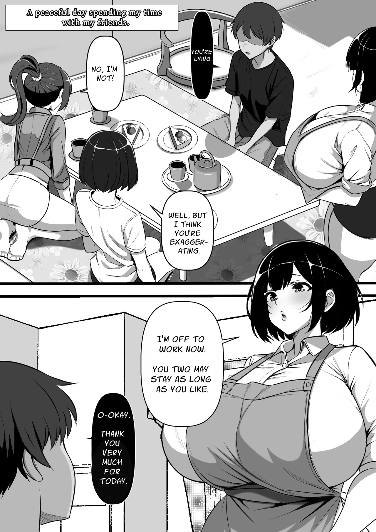 [Furitendou]Mura ni Ikken-dake no Fuuzokuden ni Ittara Osananajimi no Hahaoyashika Inakatta no Daga | When I Went To The One And Only Brothel In Town, My Friend's Mother Was The Only Prostitute There[English] [Solid Rose] Page 5