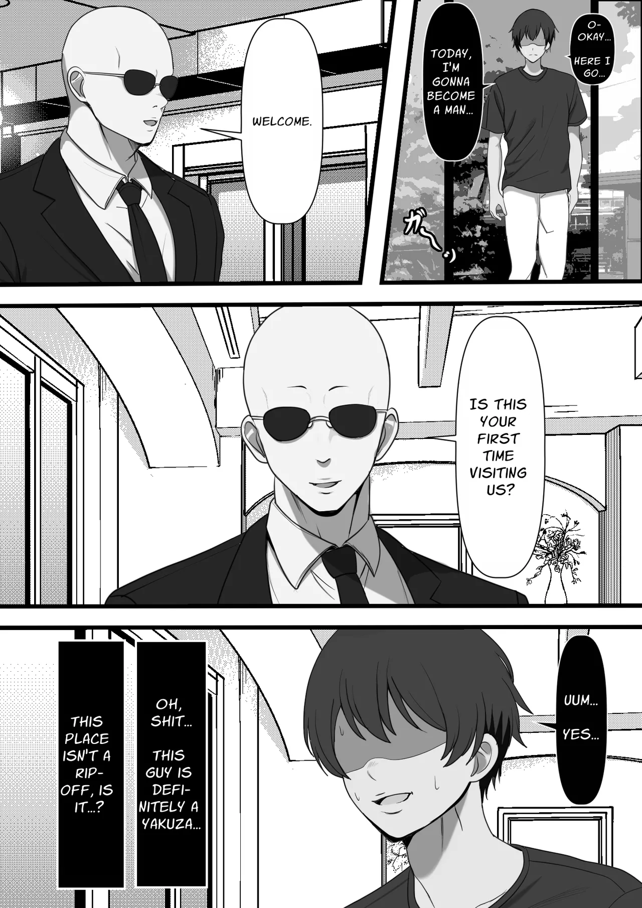 [Furitendou]Mura ni Ikken-dake no Fuuzokuden ni Ittara Osananajimi no Hahaoyashika Inakatta no Daga | When I Went To The One And Only Brothel In Town, My Friend's Mother Was The Only Prostitute There[English] [Solid Rose] Page 9