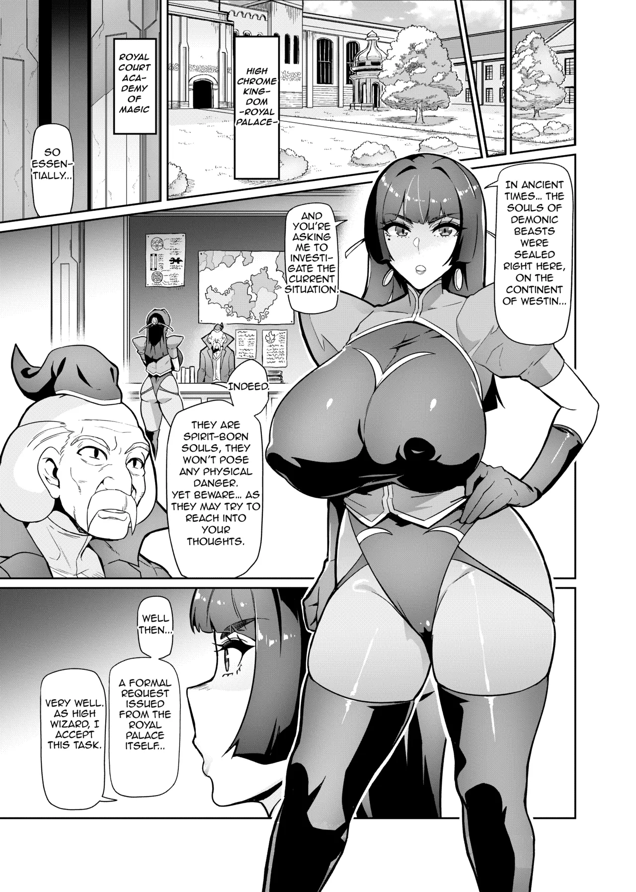 [Hatoba Akane]Maken no Elena Season II ~Wakaba to no Koi ni Moreochiru Majo-tachi~ | High Wizard Elena Season II ~The Witches Who Succumbed to Young Love~ Ch. 1[English] Page 3
