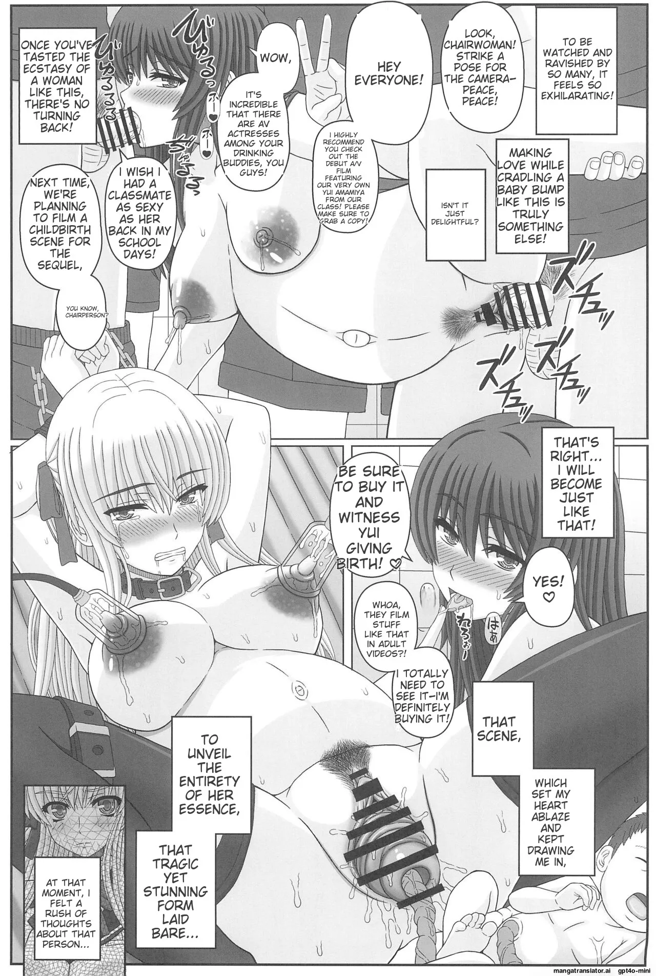 (C102) [Shiawase Kyouwakoku (Shiawase no Katachi)]Iinchou wa Class no Ninshin Pet 4[English] Page 7