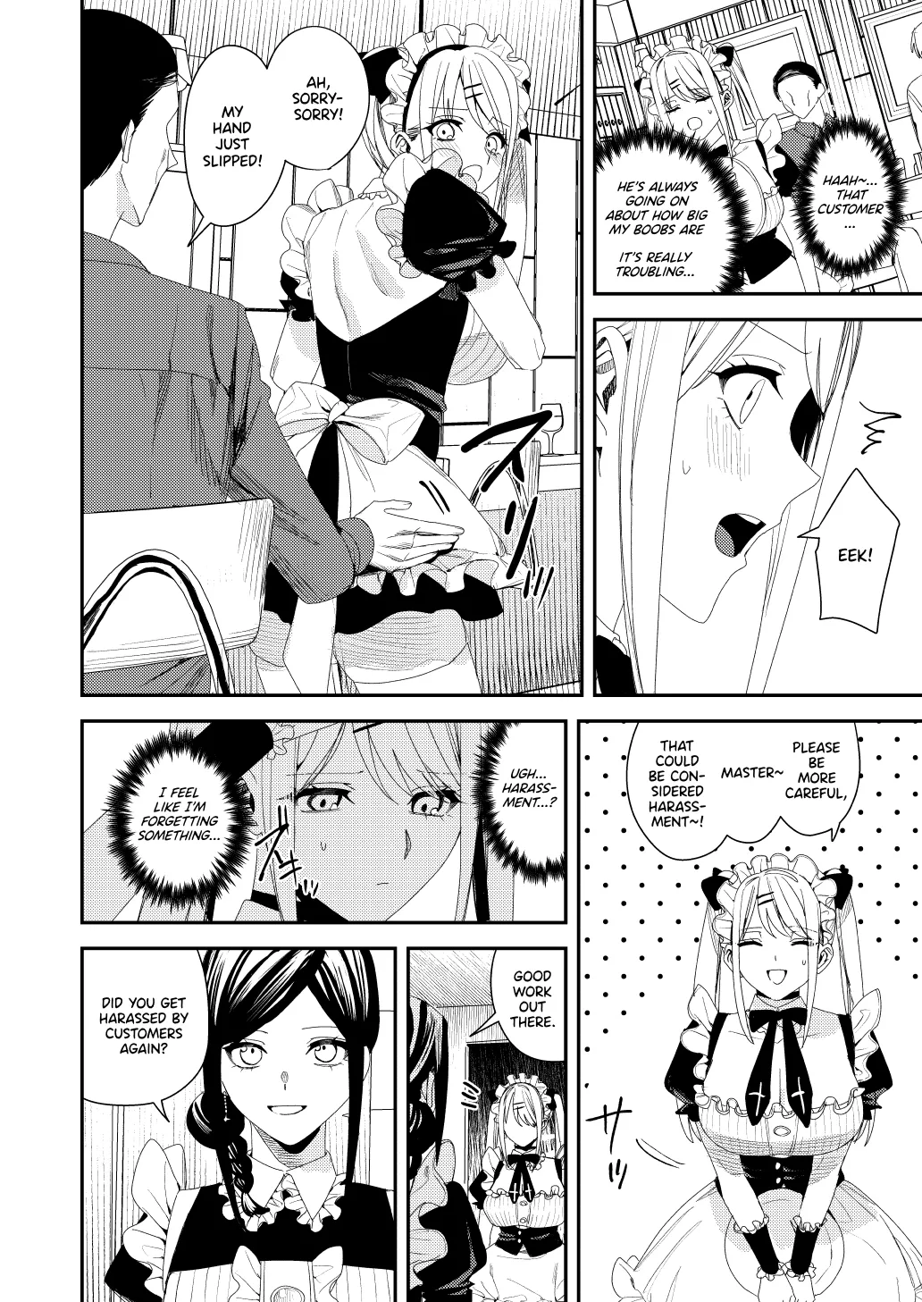 [Amuai Okashi Seisakusho (Betty)]Sekuhara Kyaku wa Maid ni shite Gohoushi Saseyo | Harasser Turned Maid Is Made to Service[English] Page 19