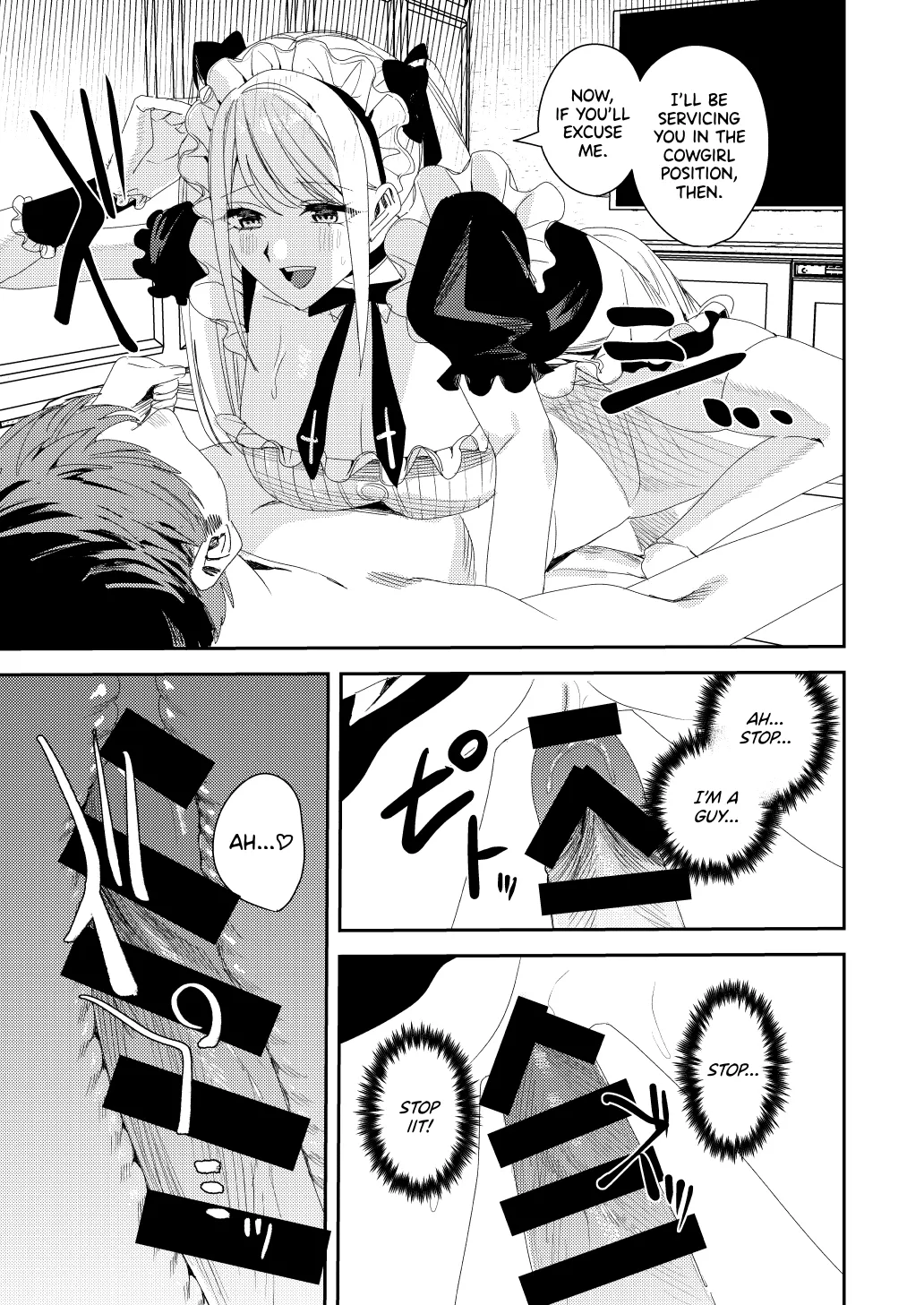 [Amuai Okashi Seisakusho (Betty)]Sekuhara Kyaku wa Maid ni shite Gohoushi Saseyo | Harasser Turned Maid Is Made to Service[English] Page 28