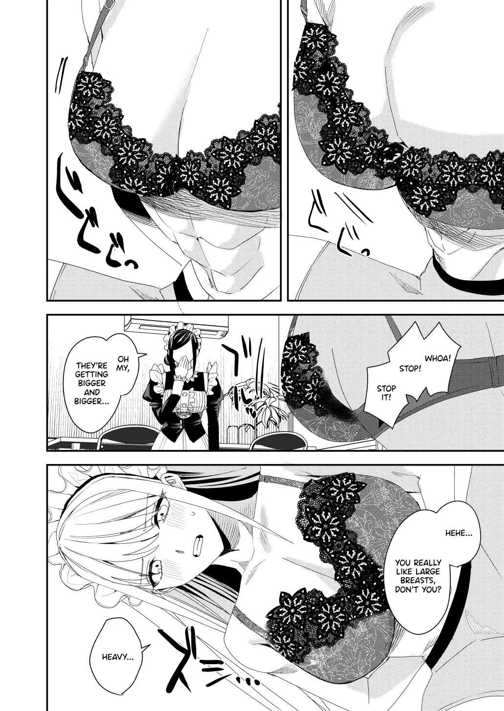 [Amuai Okashi Seisakusho (Betty)]Sekuhara Kyaku wa Maid ni shite Gohoushi Saseyo | Harasser Turned Maid Is Made to Service[English] Page 9