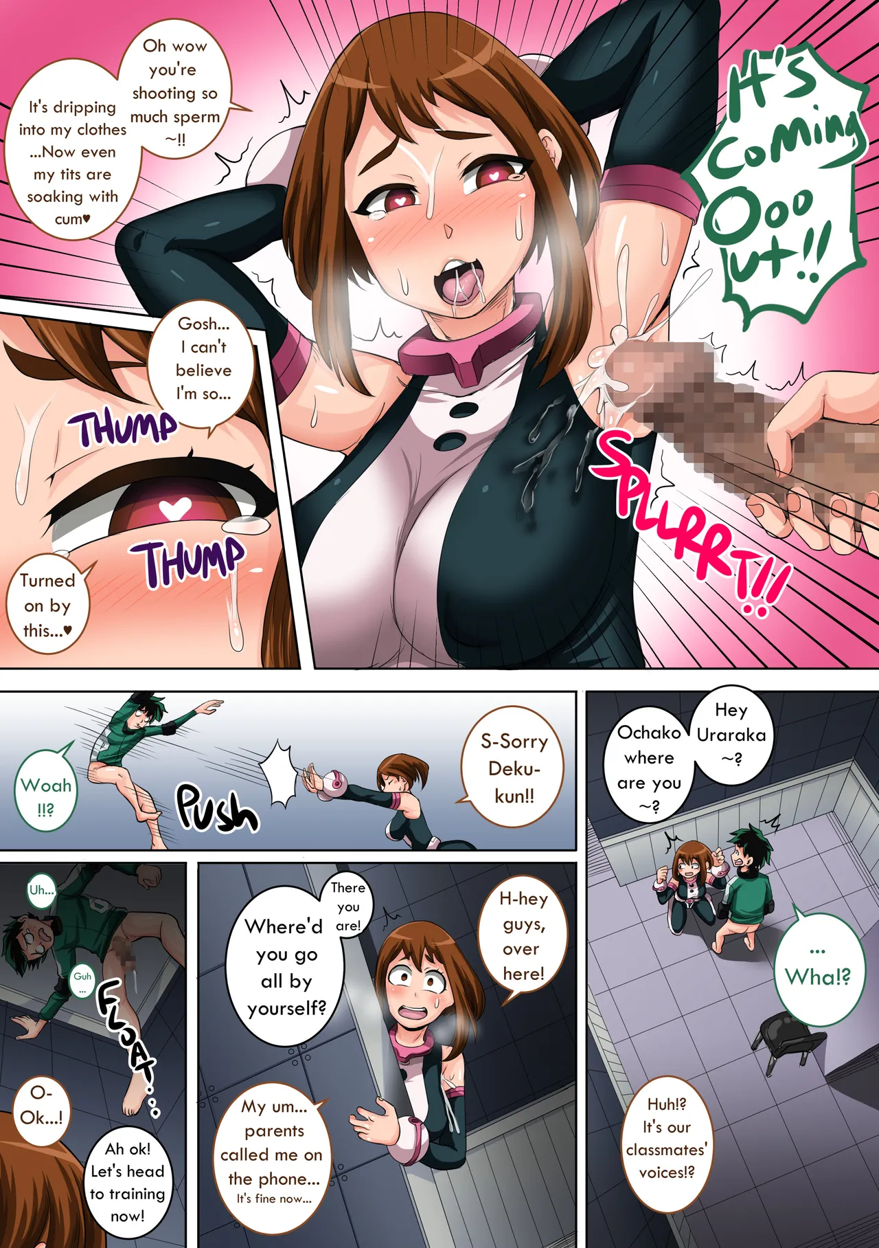 [Juicebox Koujou (Juna Juna Juice)]Boku no Harem Academia: 3-wa Ochako Hen "Arata na SEX Friend"(Boku no Hero Academia) [English] Page 30