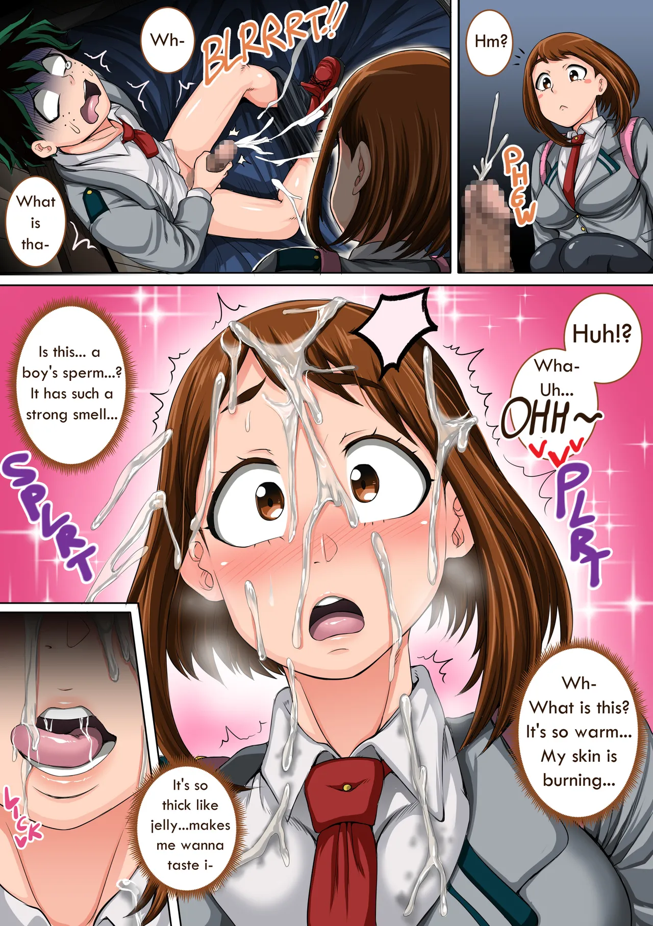 [Juicebox Koujou (Juna Juna Juice)]Boku no Harem Academia: 3-wa Ochako Hen "Arata na SEX Friend"(Boku no Hero Academia) [English] Page 6