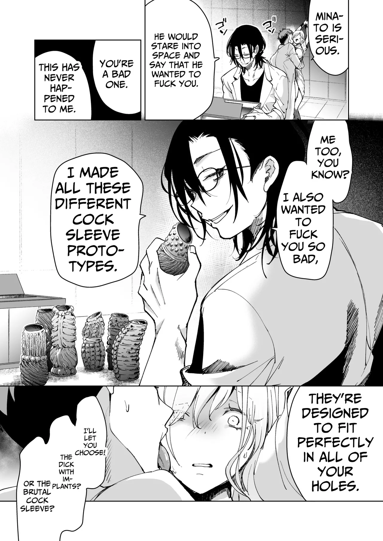 [Face Look Ponpon (Mogiri Ochigi)]Ai Gangu no Onna ~Tokumei Kaihatsu-bu no Otoko Futari ni Gangu ni Sarete Rinri ga Houkai~ | Turned into a Sex Toy?! Goodbye Morals!! Product Testing for the Secret R&D Department[English] [Kabedon] Page 109