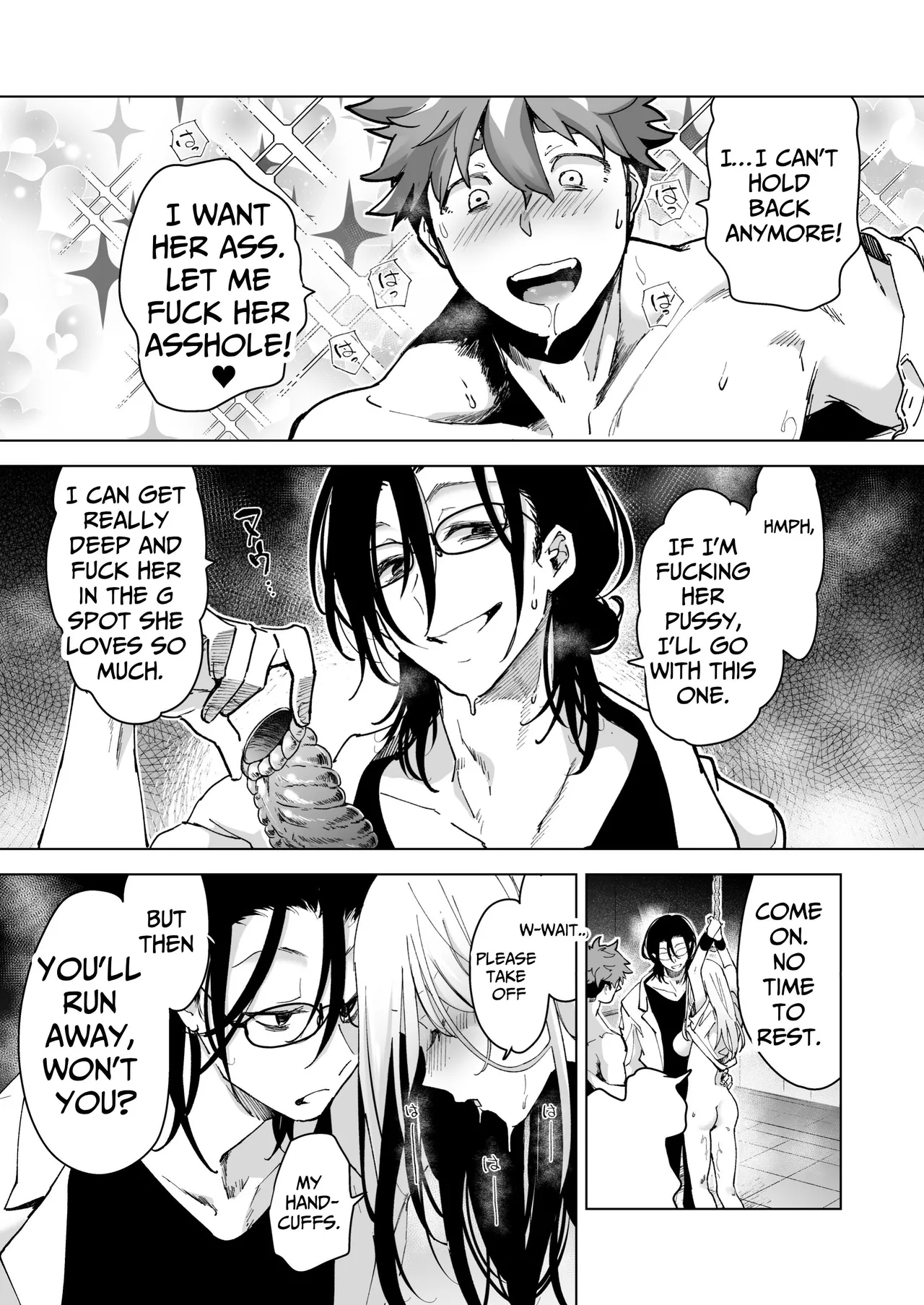 [Face Look Ponpon (Mogiri Ochigi)]Ai Gangu no Onna ~Tokumei Kaihatsu-bu no Otoko Futari ni Gangu ni Sarete Rinri ga Houkai~ | Turned into a Sex Toy?! Goodbye Morals!! Product Testing for the Secret R&D Department[English] [Kabedon] Page 124