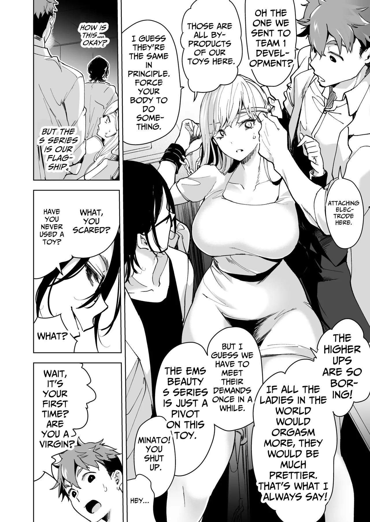 [Face Look Ponpon (Mogiri Ochigi)]Ai Gangu no Onna ~Tokumei Kaihatsu-bu no Otoko Futari ni Gangu ni Sarete Rinri ga Houkai~ | Turned into a Sex Toy?! Goodbye Morals!! Product Testing for the Secret R&D Department[English] [Kabedon] Page 22