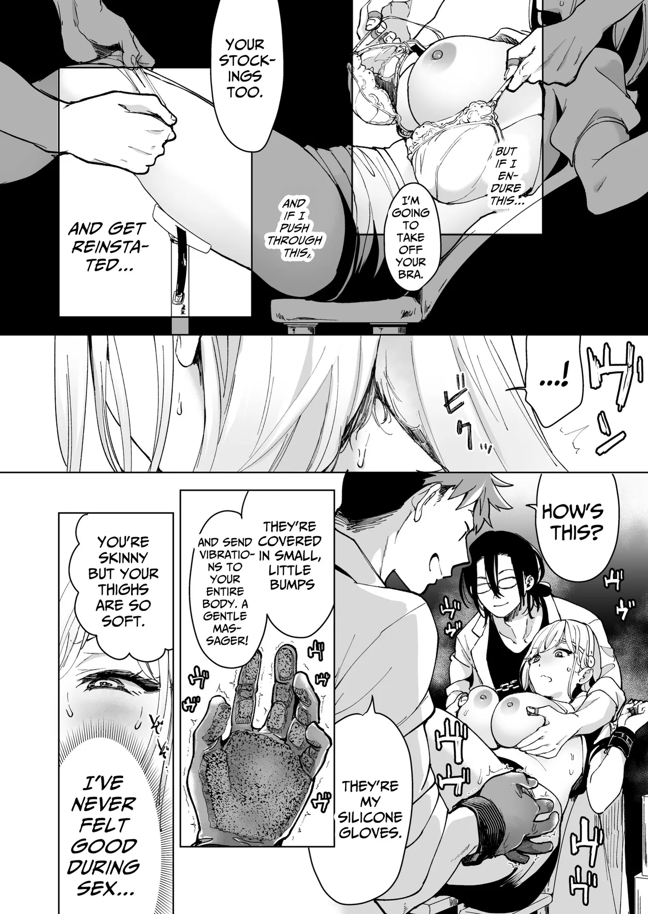 [Face Look Ponpon (Mogiri Ochigi)]Ai Gangu no Onna ~Tokumei Kaihatsu-bu no Otoko Futari ni Gangu ni Sarete Rinri ga Houkai~ | Turned into a Sex Toy?! Goodbye Morals!! Product Testing for the Secret R&D Department[English] [Kabedon] Page 30
