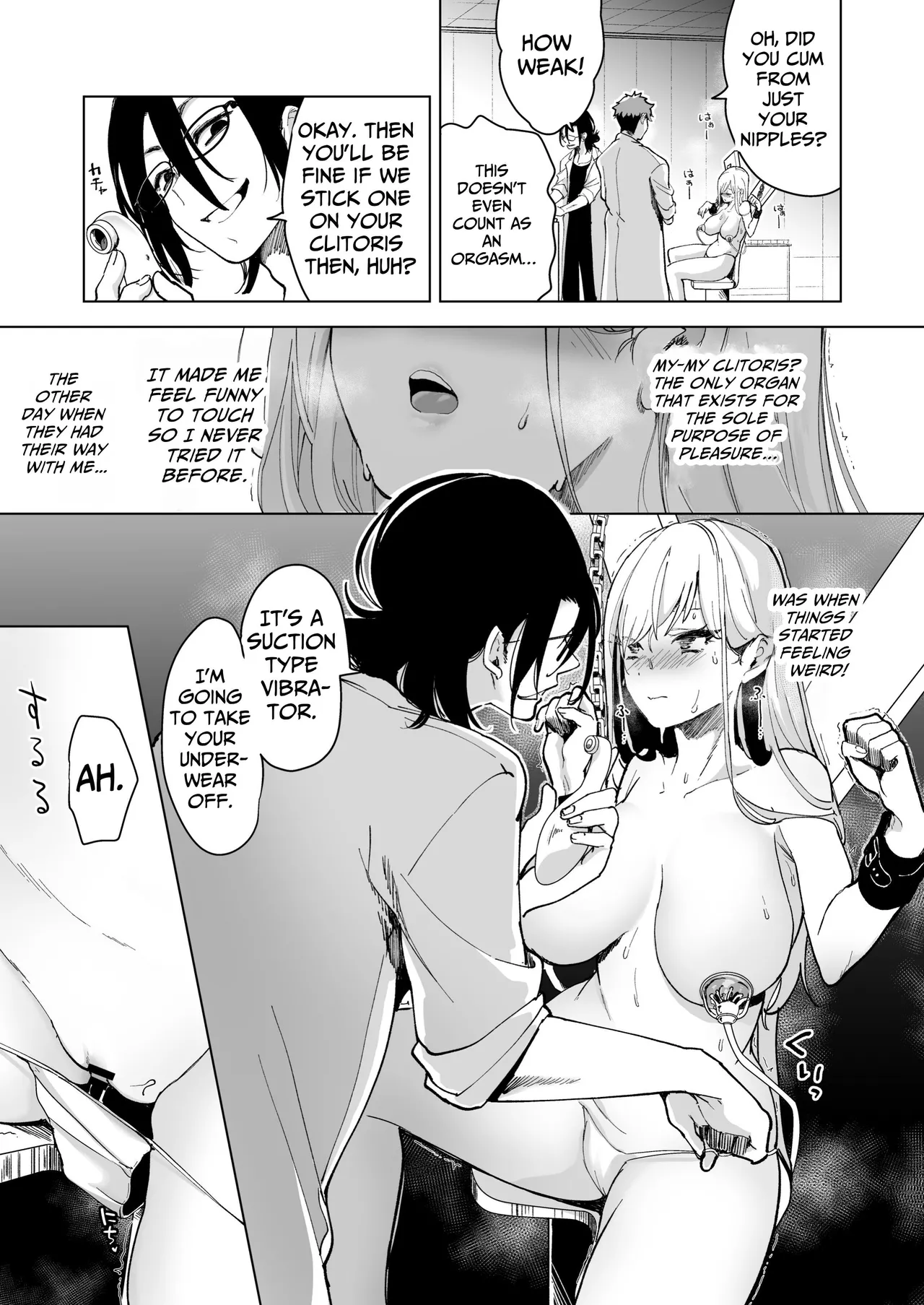 [Face Look Ponpon (Mogiri Ochigi)]Ai Gangu no Onna ~Tokumei Kaihatsu-bu no Otoko Futari ni Gangu ni Sarete Rinri ga Houkai~ | Turned into a Sex Toy?! Goodbye Morals!! Product Testing for the Secret R&D Department[English] [Kabedon] Page 53