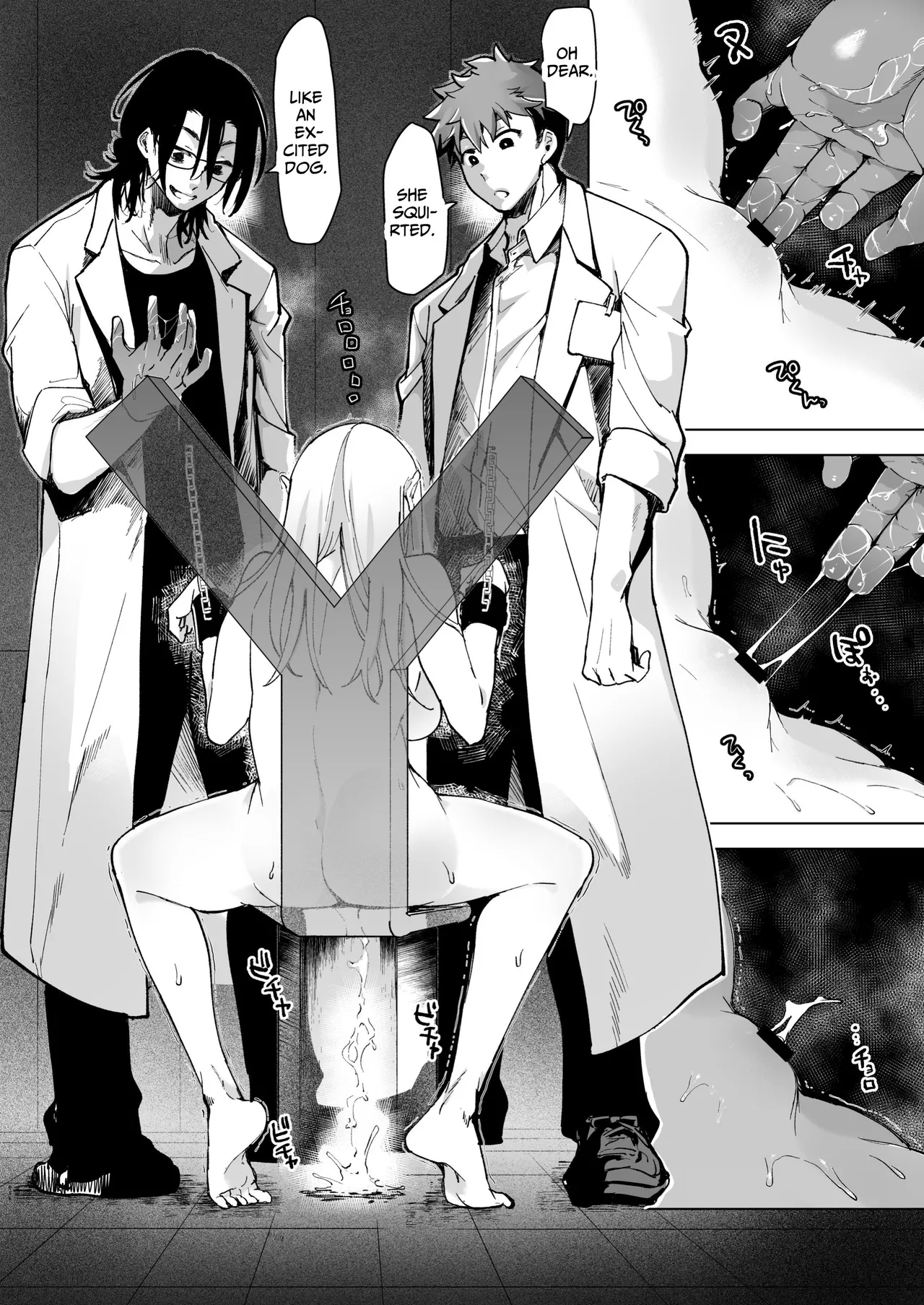 [Face Look Ponpon (Mogiri Ochigi)]Ai Gangu no Onna ~Tokumei Kaihatsu-bu no Otoko Futari ni Gangu ni Sarete Rinri ga Houkai~ | Turned into a Sex Toy?! Goodbye Morals!! Product Testing for the Secret R&D Department[English] [Kabedon] Page 60