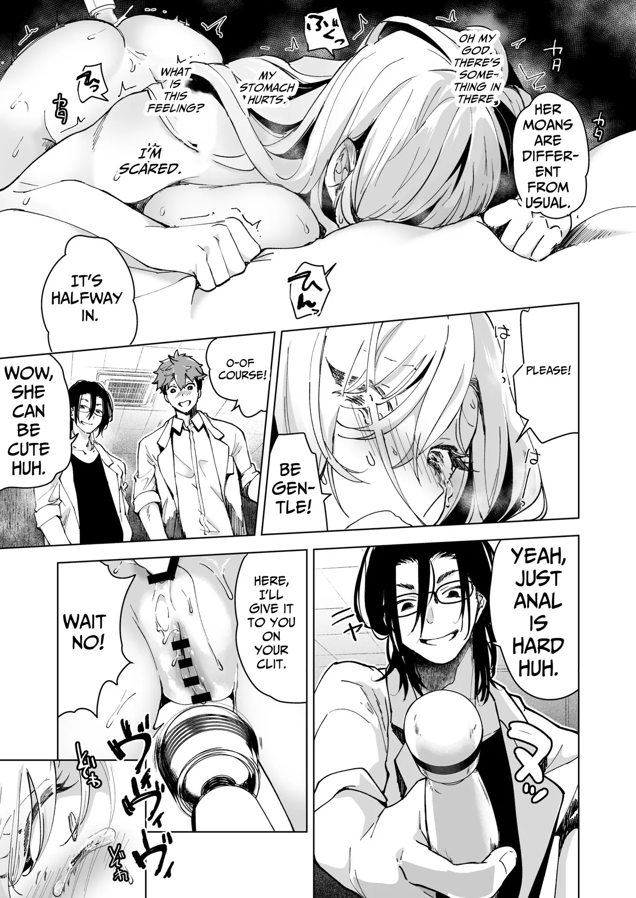 [Face Look Ponpon (Mogiri Ochigi)]Ai Gangu no Onna ~Tokumei Kaihatsu-bu no Otoko Futari ni Gangu ni Sarete Rinri ga Houkai~ | Turned into a Sex Toy?! Goodbye Morals!! Product Testing for the Secret R&D Department[English] [Kabedon] Page 73