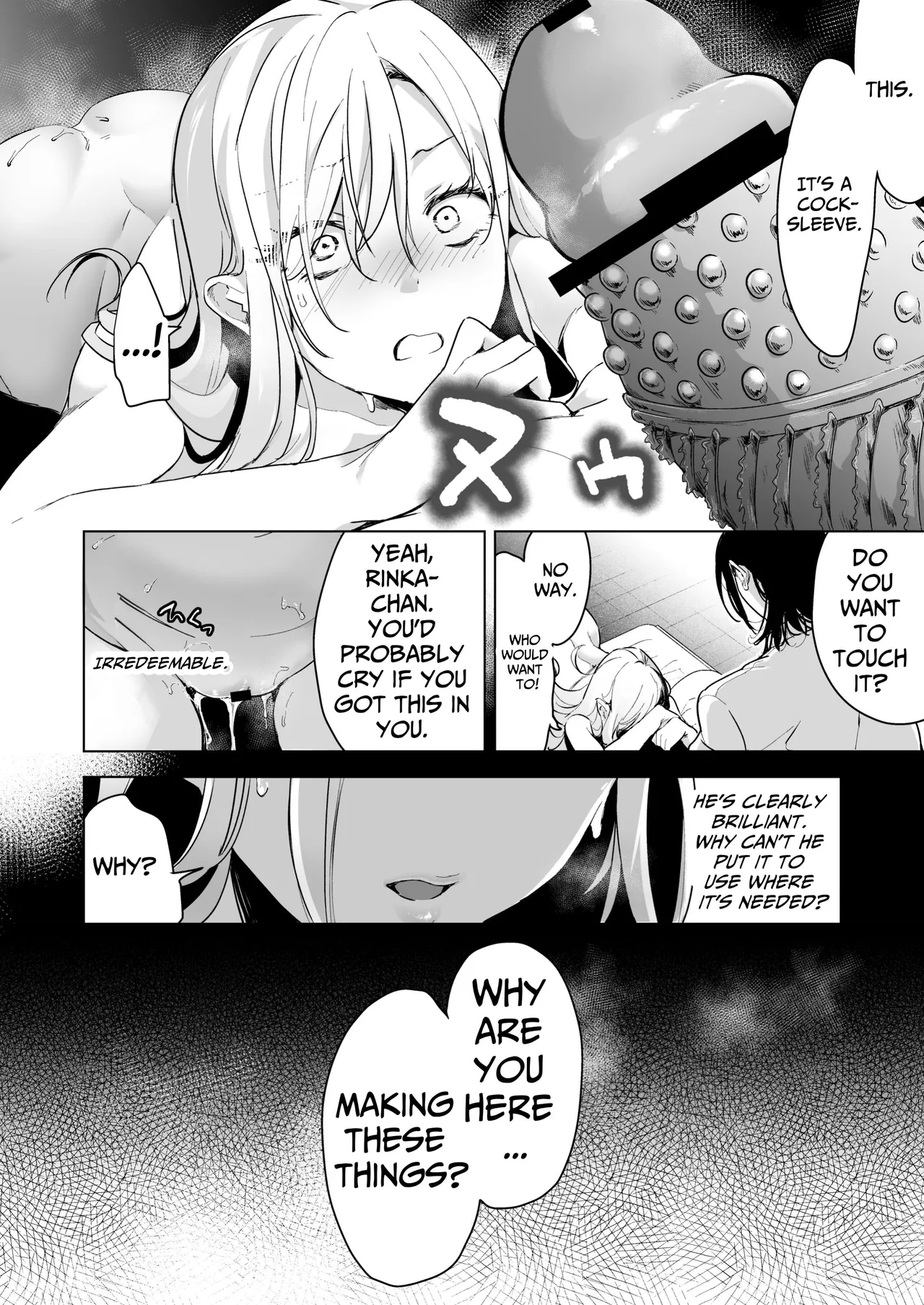 [Face Look Ponpon (Mogiri Ochigi)]Ai Gangu no Onna ~Tokumei Kaihatsu-bu no Otoko Futari ni Gangu ni Sarete Rinri ga Houkai~ | Turned into a Sex Toy?! Goodbye Morals!! Product Testing for the Secret R&D Department[English] [Kabedon] Page 80