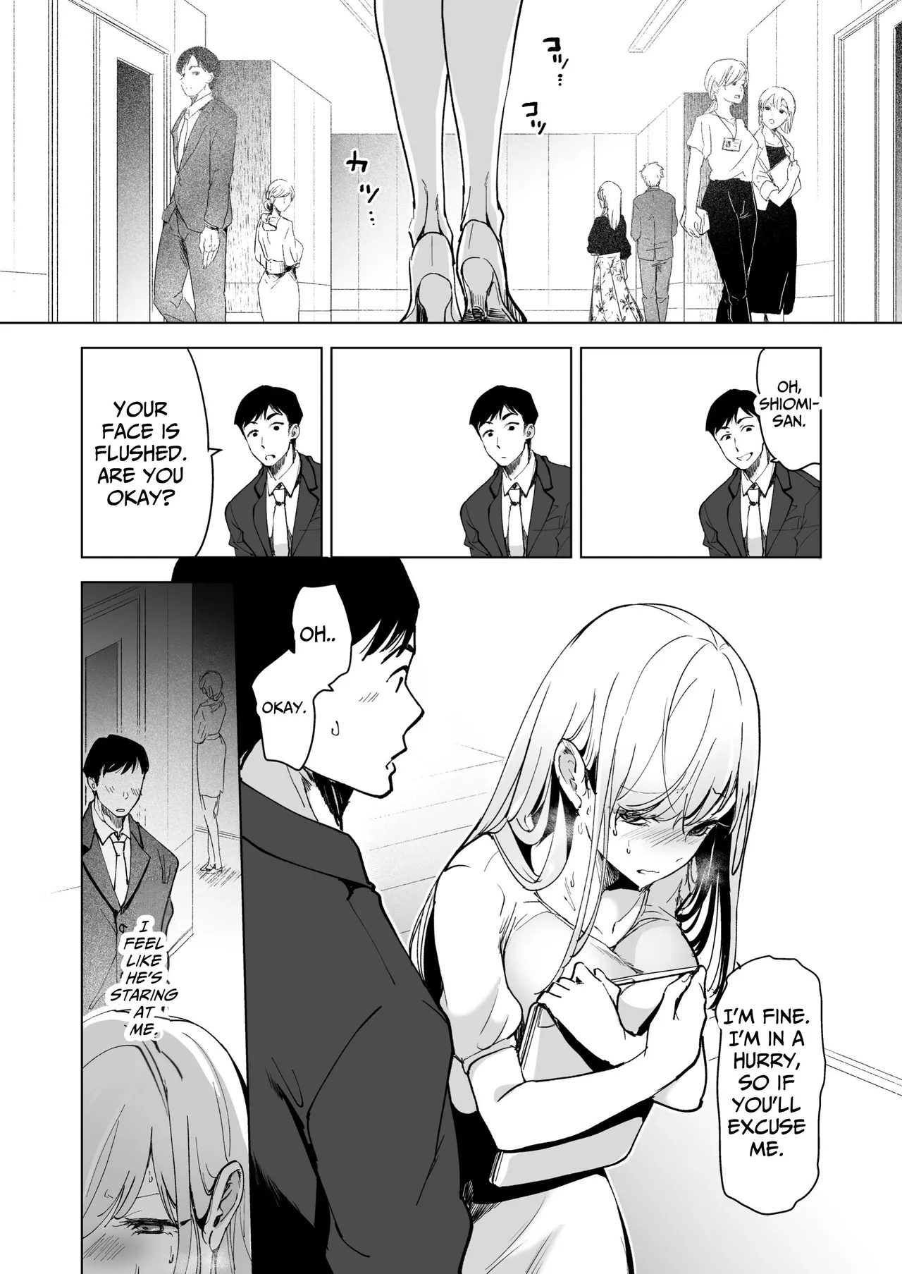 [Face Look Ponpon (Mogiri Ochigi)]Ai Gangu no Onna ~Tokumei Kaihatsu-bu no Otoko Futari ni Gangu ni Sarete Rinri ga Houkai~ | Turned into a Sex Toy?! Goodbye Morals!! Product Testing for the Secret R&D Department[English] [Kabedon] Page 91