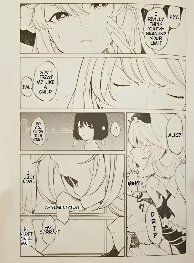 (Reitaisai 15) [Tukimi Atelier (KURUTSUKI)]Toilet ni Ikitai! Alice desu ga | I want to go to the bathroom! Alice version (Touhou Project) [English] Re-edited Page 10