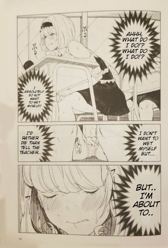 (Reitaisai 15) [Tukimi Atelier (KURUTSUKI)]Toilet ni Ikitai! Alice desu ga | I want to go to the bathroom! Alice version (Touhou Project) [English] Re-edited Page 12