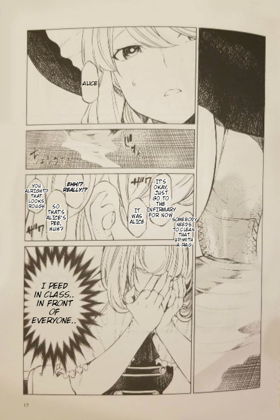 (Reitaisai 15) [Tukimi Atelier (KURUTSUKI)]Toilet ni Ikitai! Alice desu ga | I want to go to the bathroom! Alice version (Touhou Project) [English] Re-edited Page 16