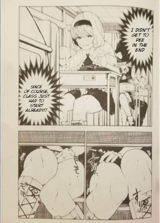 (Reitaisai 15) [Tukimi Atelier (KURUTSUKI)]Toilet ni Ikitai! Alice desu ga | I want to go to the bathroom! Alice version (Touhou Project) [English] Re-edited Page 6