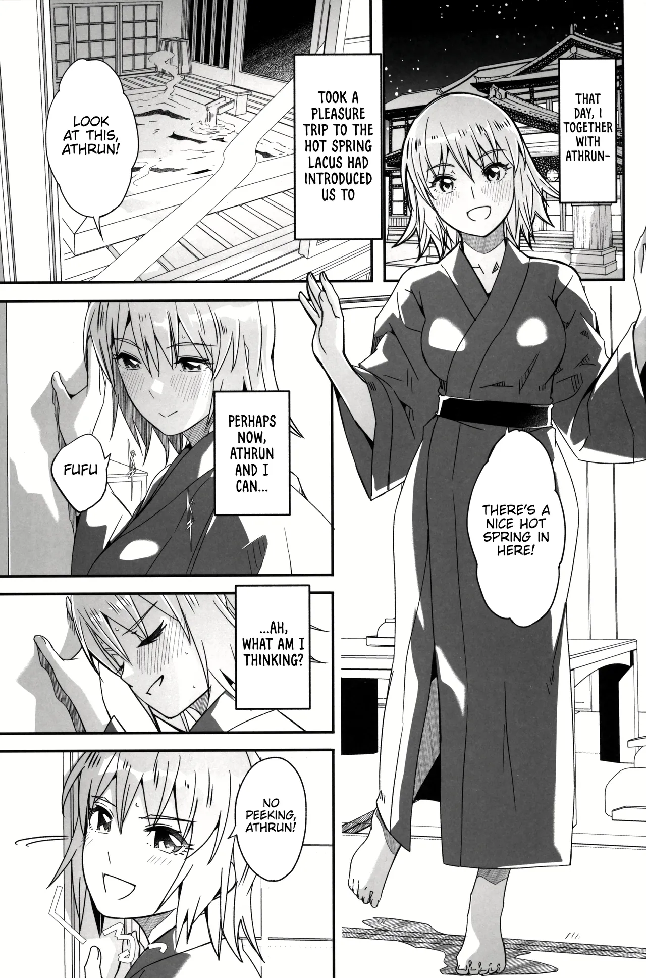 (C105) [telomereNA (Gustav)]Futari dake no Himitsu no Onsen Ryokou | A secret hot spring trip for just the two of us(Gundam SEED Freedom) [English] [Platinum Crown] Page 3