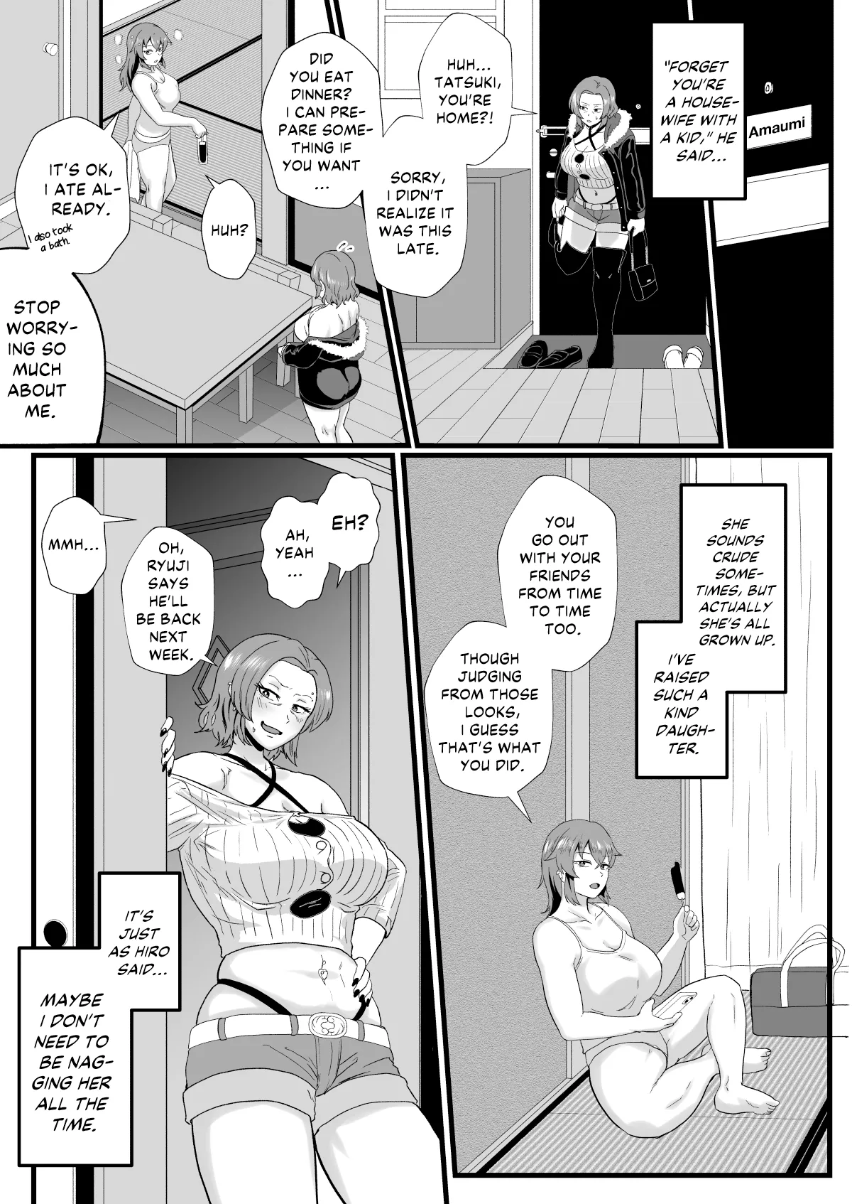 [Hotel Shikinseki (Protohotel)]"Konnan Uwaki ni Naru Wake Naishi" Yanmama Amami Himeko wa Saiminchuu! | “Of course this doesn’t bother me” Delinquent Mom Himeko Amaumi Is Being Hypnotized![English] [Kinsei Translations] [Digital] Page 20