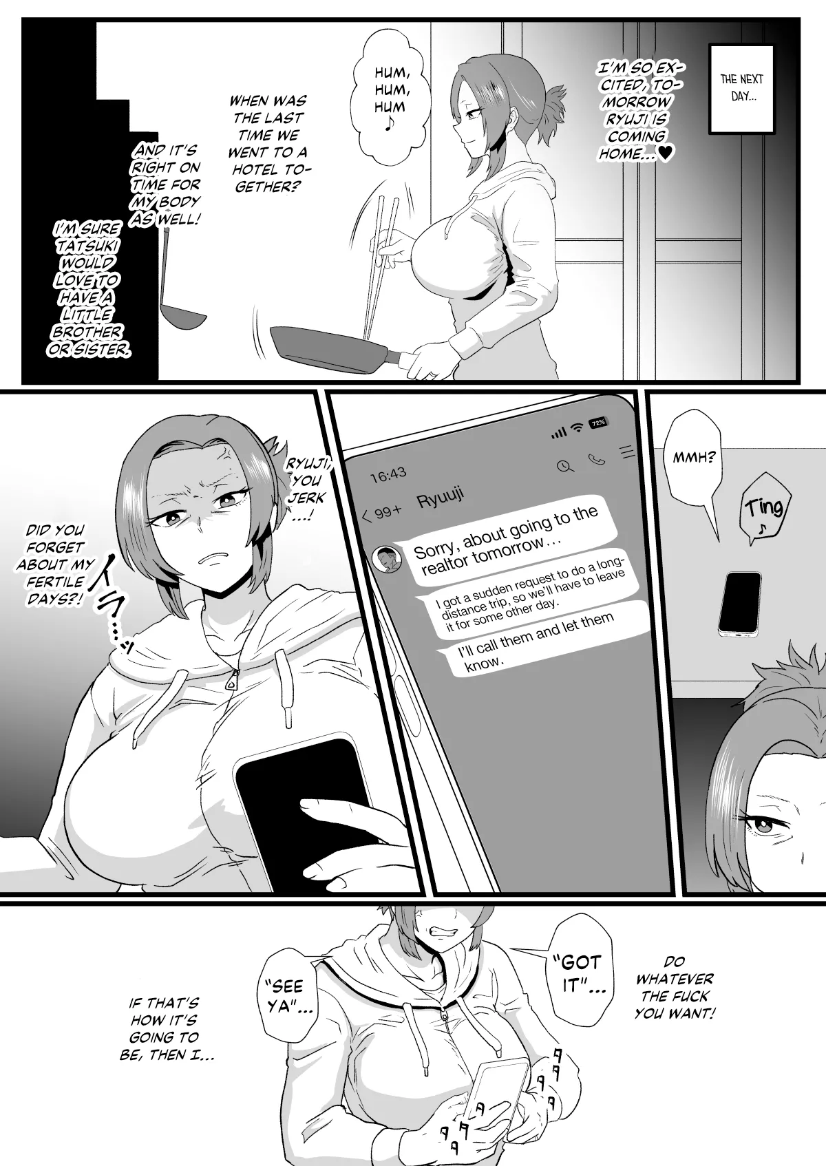 [Hotel Shikinseki (Protohotel)]"Konnan Uwaki ni Naru Wake Naishi" Yanmama Amami Himeko wa Saiminchuu! | “Of course this doesn’t bother me” Delinquent Mom Himeko Amaumi Is Being Hypnotized![English] [Kinsei Translations] [Digital] Page 26