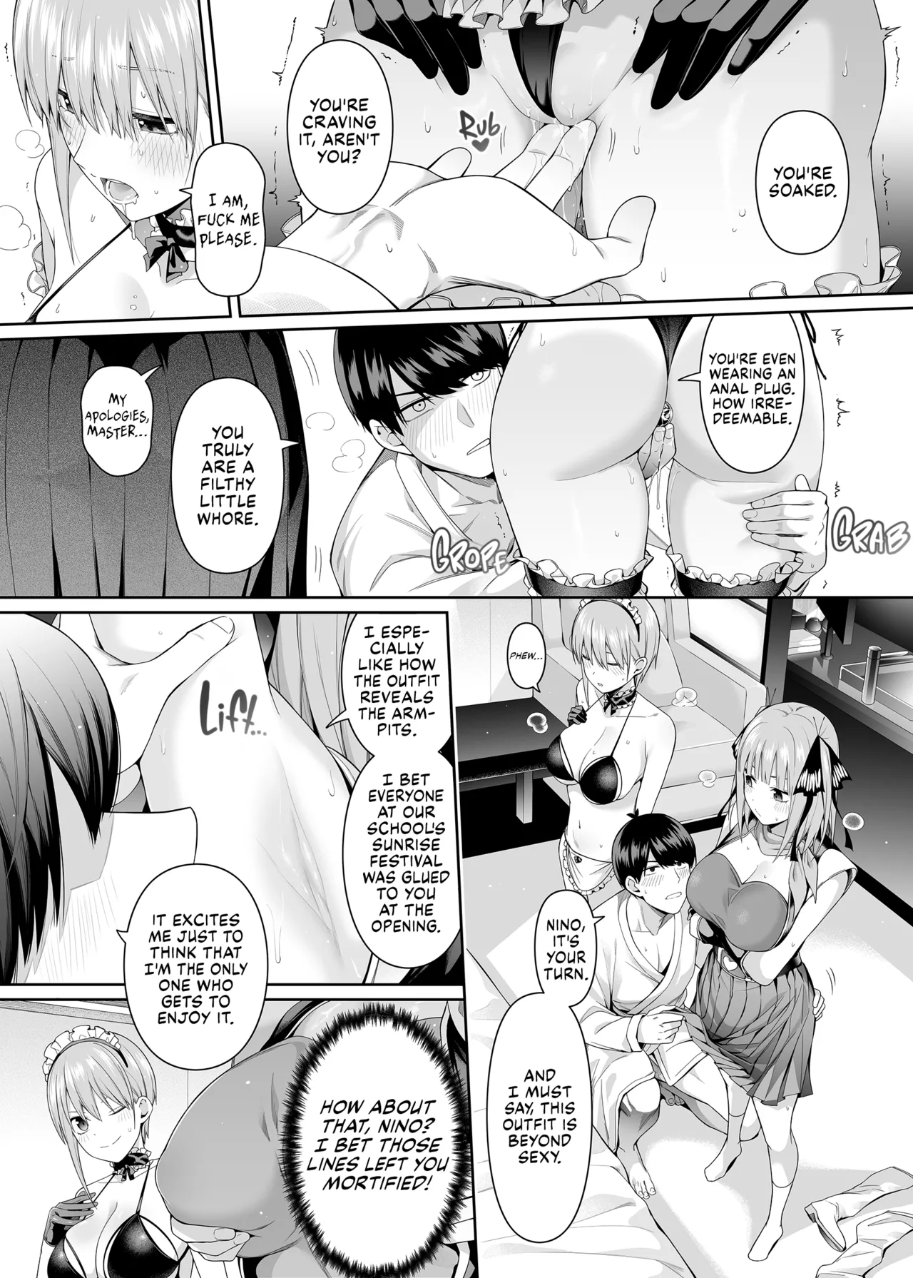 [Bad Mushrooms (Chicke III, 4why)]1/5 no Renai Kanjou | A Fifth of Romance(Gotoubun no Hanayome) [English] [Fap It Scans] [Decensored] [Digital] Page 61