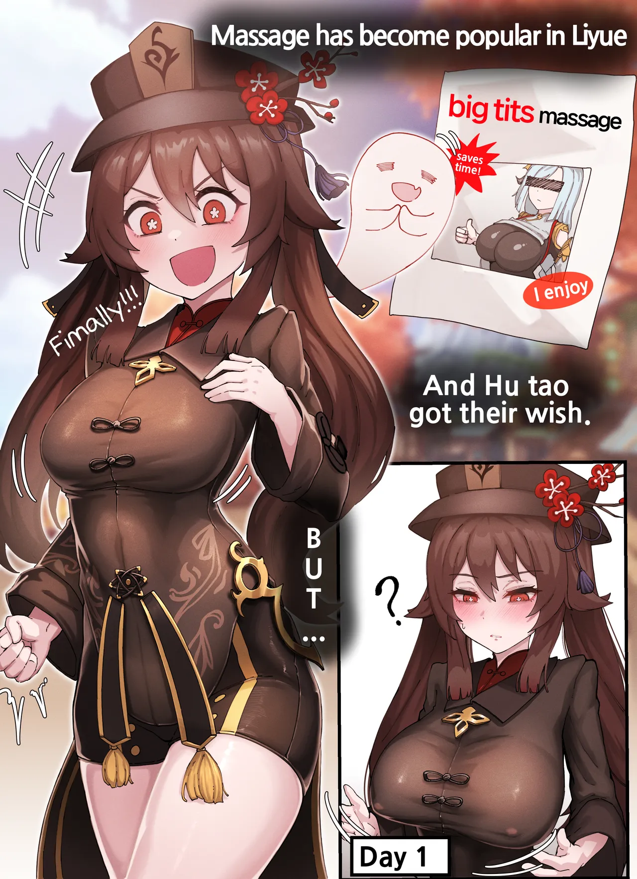 [Horori]Teyvat Gravure #06: Hu Tao(Genshin Impact) [English] [Uncensored] Page 2