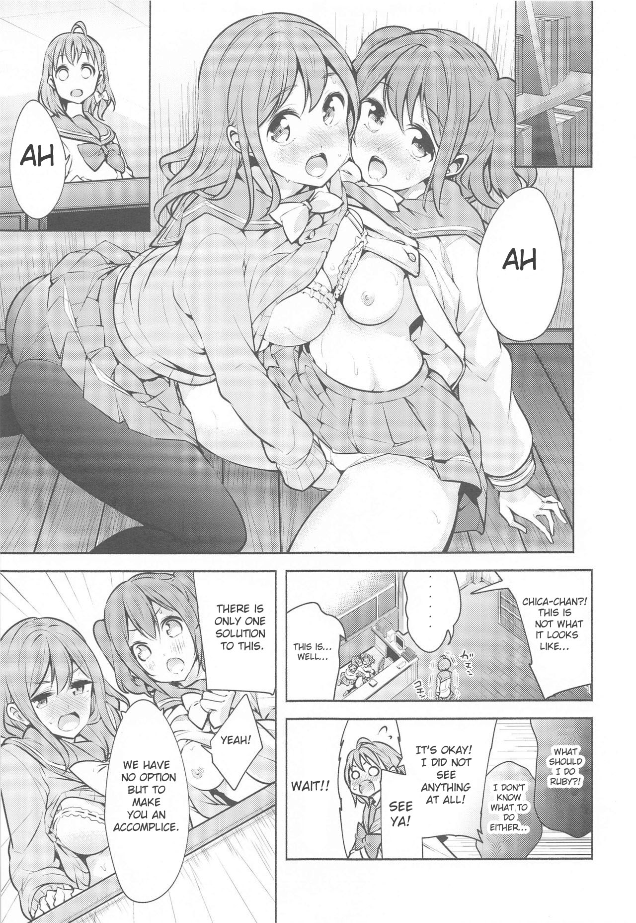 (Bokura no Love Live! 24) [Tohosanhun (Chada)]Kore de Kyouhan da ne? | Am I an accomplice now?(Love Live! Sunshine!!) [English] Page 2