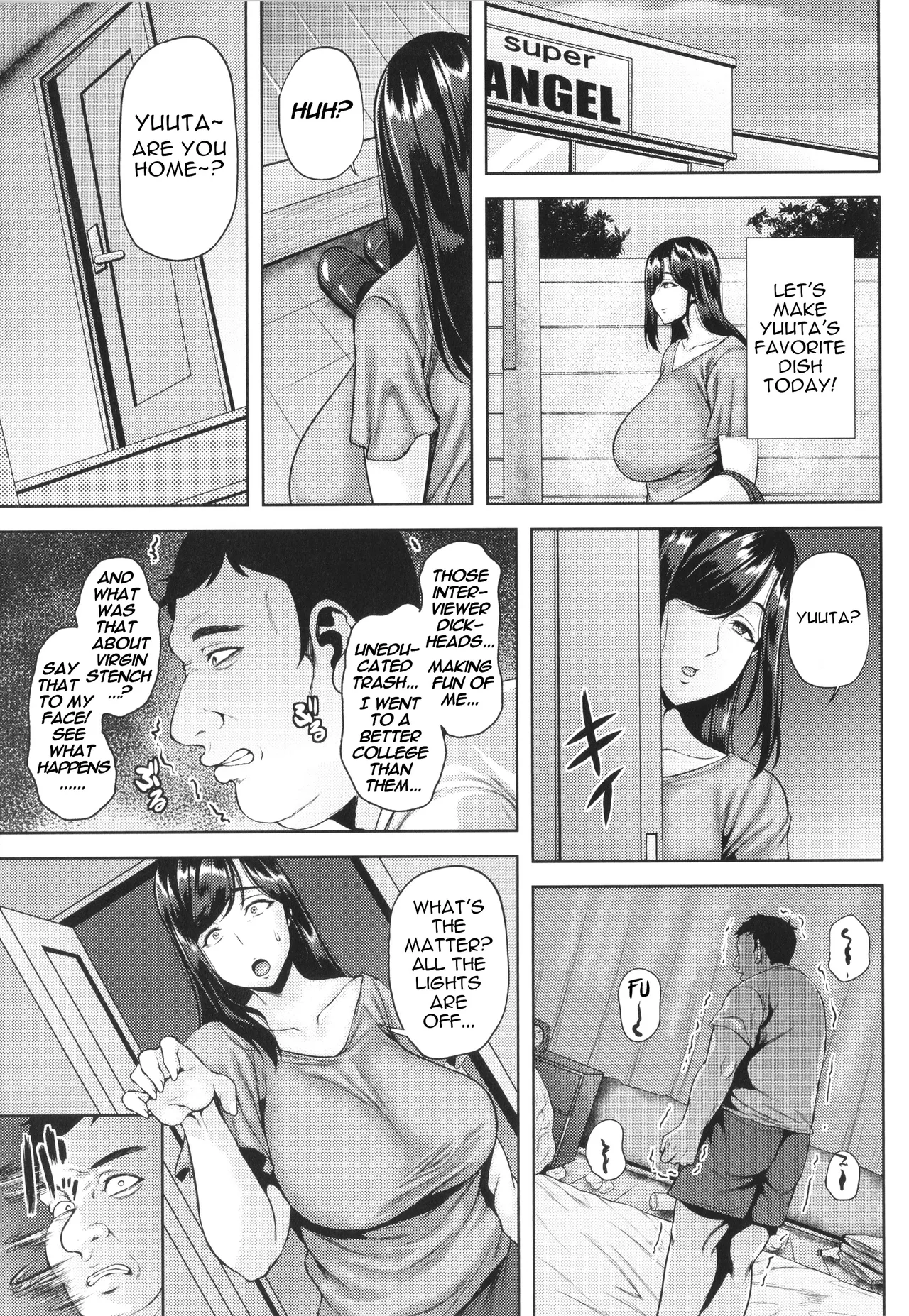[Ozy]Tomo-ochi Boshisoukan | Co-Depraved Mother-Son Incest(Tsumabiku yoru ni…) [English] [menospeaknihongo] Page 5