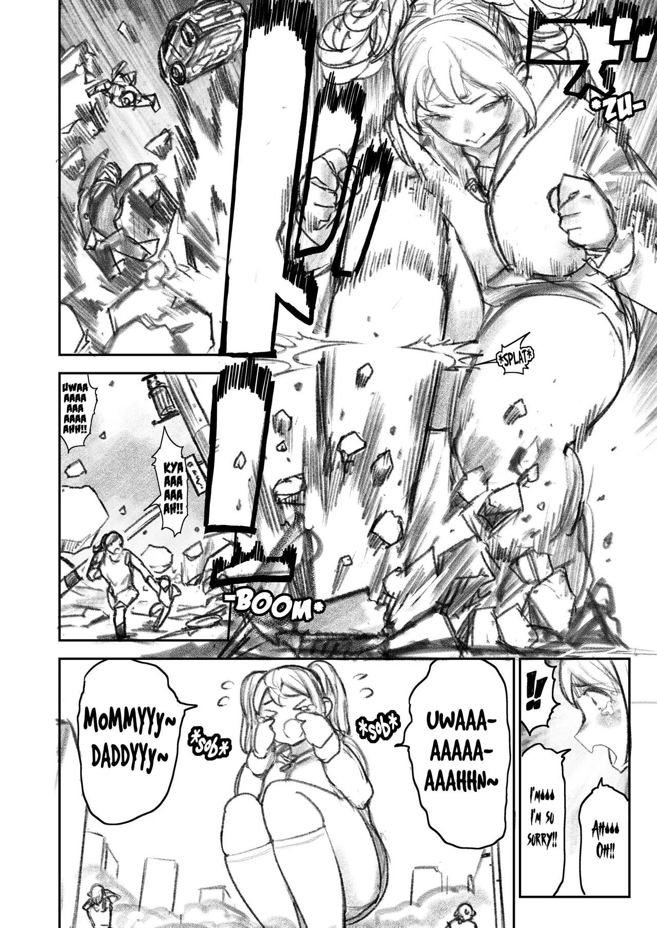 [Uru]Kyodai Oyako | The Giant Mother-Daughter Duo(Ongoing) [English] Page 48