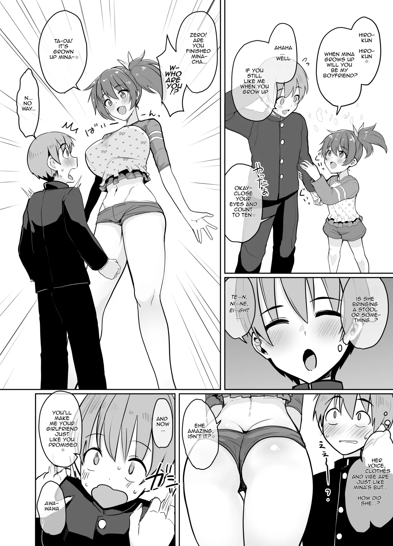 [upanishi.]10-byou Kazoeru Aida ni Kyuuseichou Shita Onnanoko ni Koukishin no Omomuku Mama Shiboritorareru Manga[English] [JusenkyoTL] Page 1