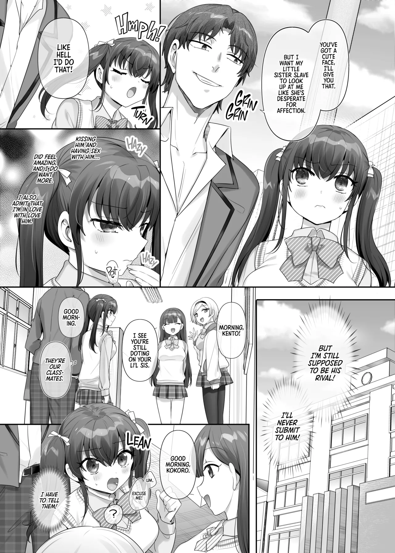 [Amuai Okashi Seisakusho (Hiiragi Popura, Ochita Ato Daisuki Samurai)]Ore wa Aitsu no Imouto Dorei | My Rival Turned Me Into His Genderbent Sex Pet[English] {2d-market.com} [Decensored] [Digital] Page 23