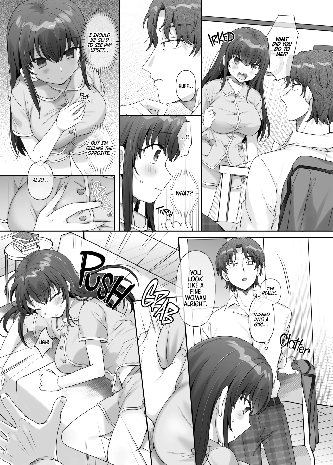 [Amuai Okashi Seisakusho (Hiiragi Popura, Ochita Ato Daisuki Samurai)]Ore wa Aitsu no Imouto Dorei | My Rival Turned Me Into His Genderbent Sex Pet[English] {2d-market.com} [Decensored] [Digital] Page 8