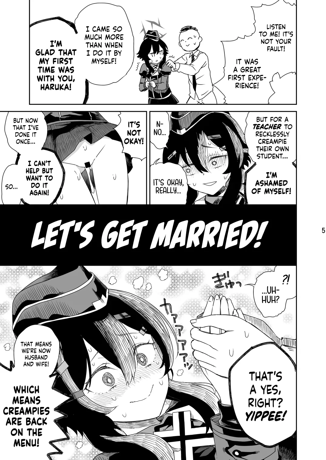 [Vagina Dentata (Hirota Masatane)]Sensei ni Goaisatsu o | Giving My Regards to Sensei(Blue Archive) [English] [Cuddlebuns] [Digital] Page 8