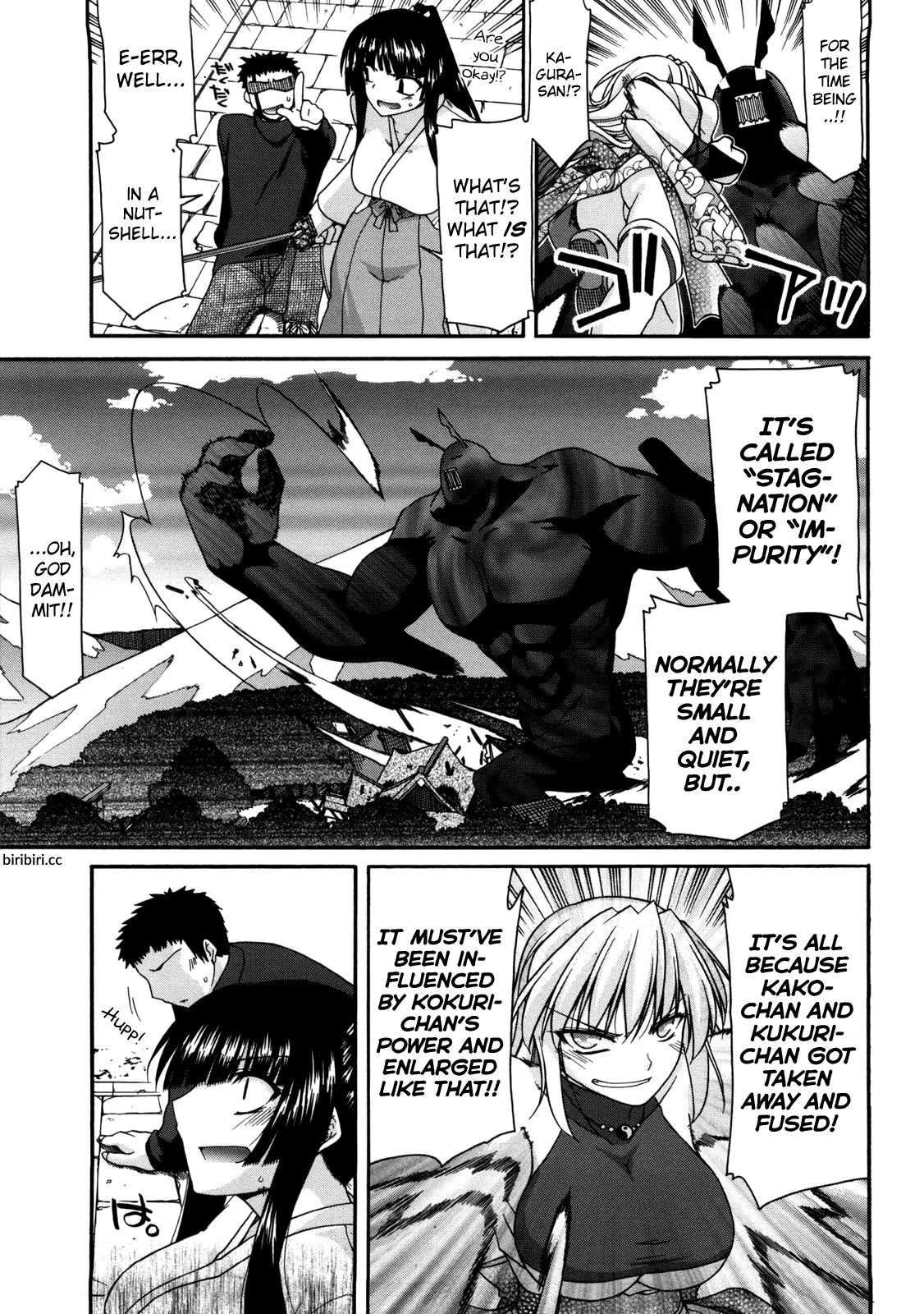[Miyashiro Sousuke]oyama no Sha ga Taihenda | The mountain shrine is in trouble Chapter 8(COMIC Penguin Club 2011-02) [English] Page 3