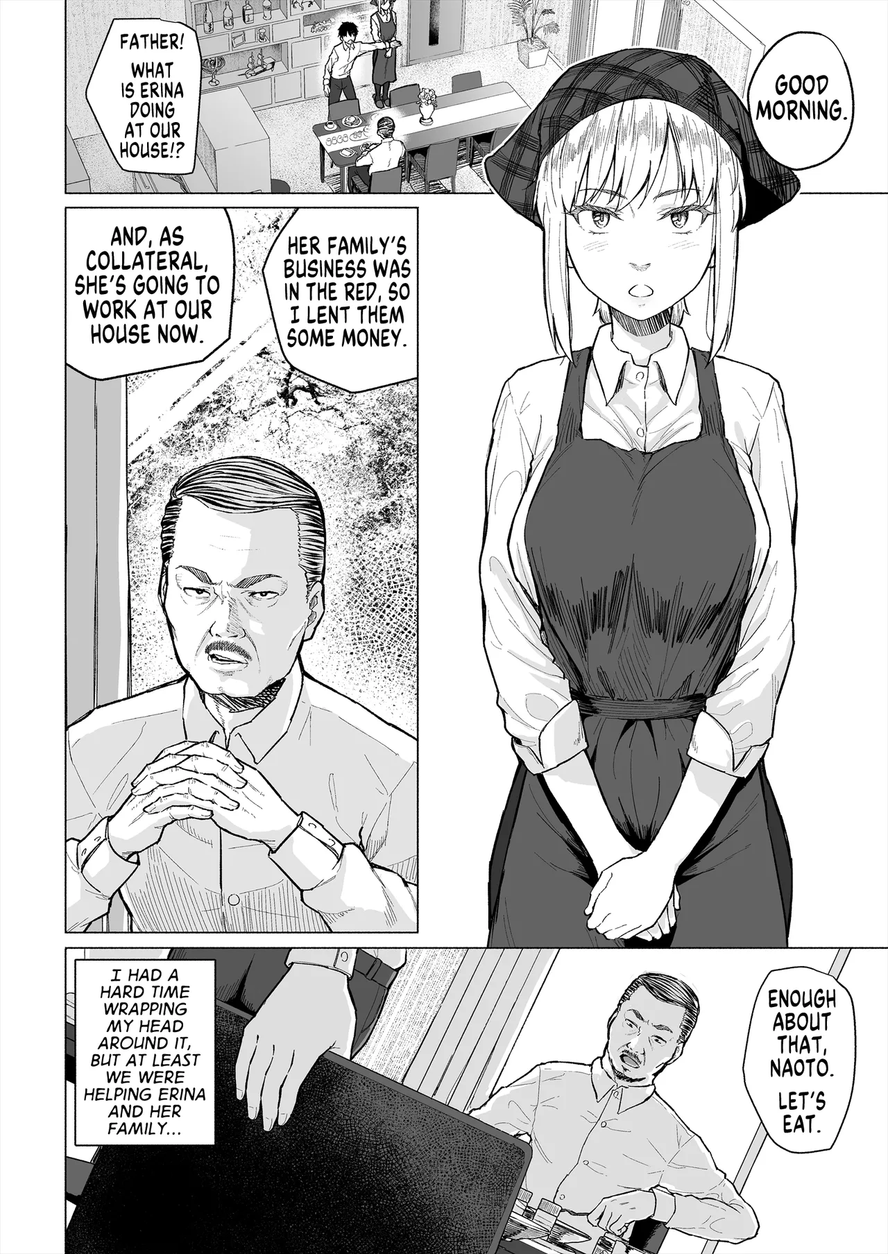[Chonmage Teikoku (Magekichi)]Osananajimi wa Shakkin no Kata toshite Oyaji ni Dakareru | My Childhood Friend is a Collateral Who Has to Sleep With My Father[English] [MegaFagget] Page 3