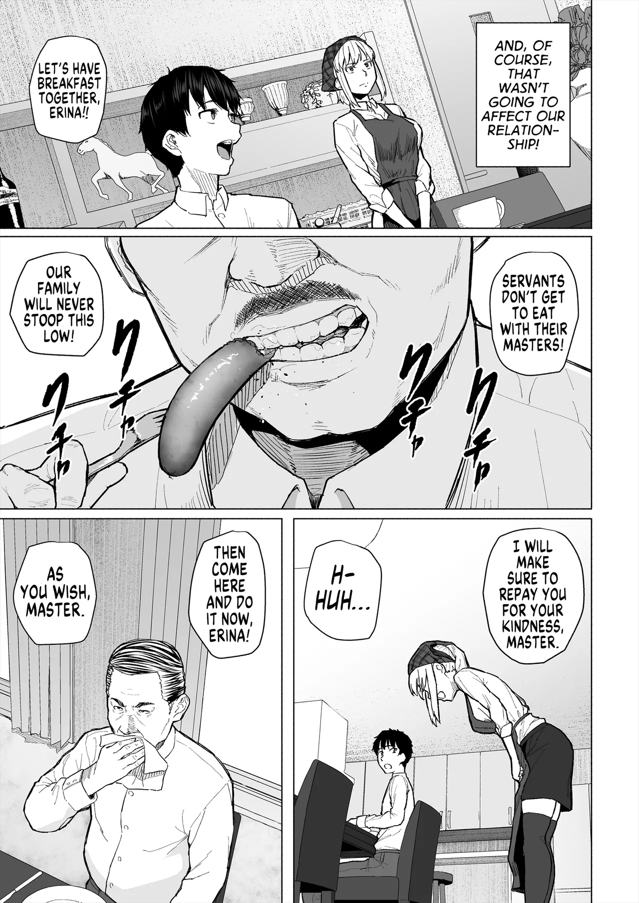 [Chonmage Teikoku (Magekichi)]Osananajimi wa Shakkin no Kata toshite Oyaji ni Dakareru | My Childhood Friend is a Collateral Who Has to Sleep With My Father[English] [MegaFagget] Page 4