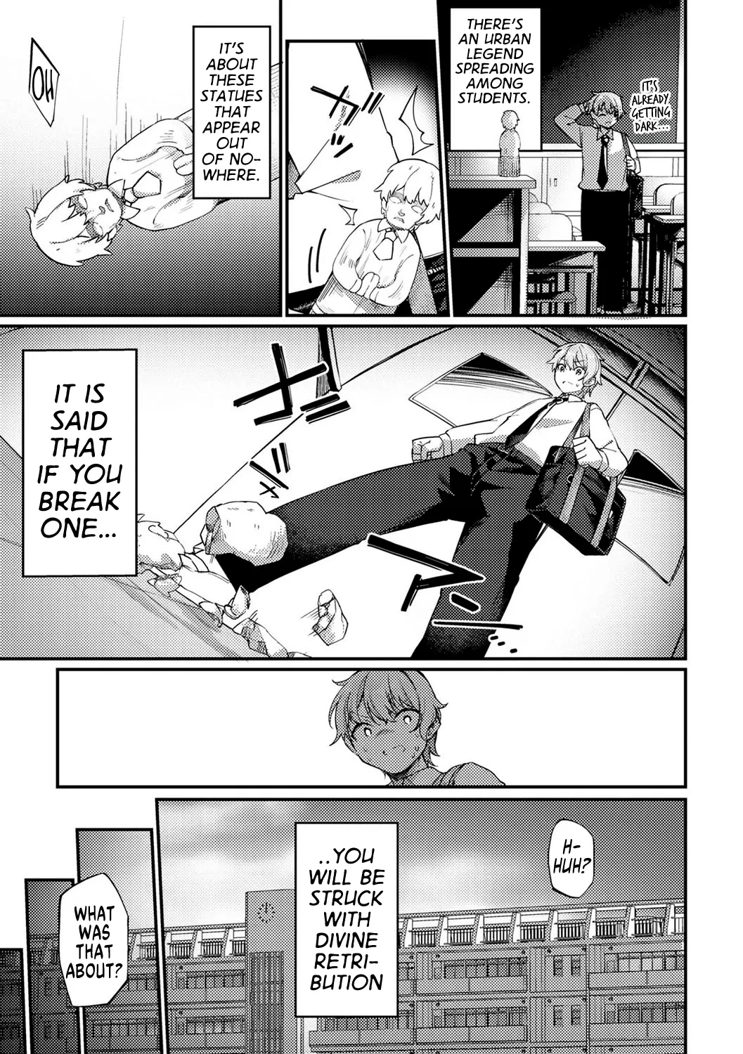 [Kanmuri]Beware of the Magical Stone Statues!(TS Syndrome!) [English] [GTF] Page 1