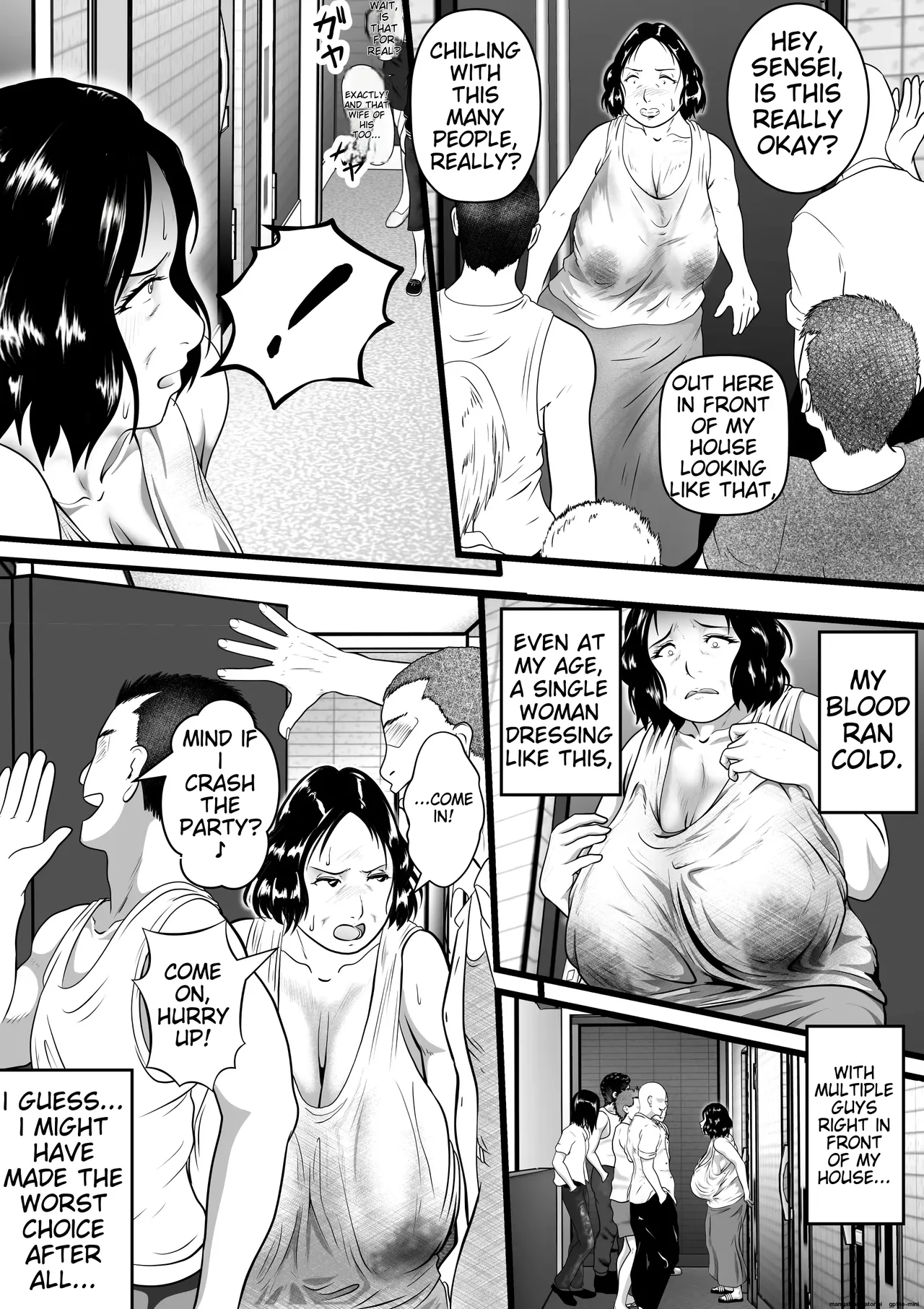 [Nishiro Ui]Tokkan Kouji Saien ~Akaruku Minna ni Yasashikute, Tsurai Tokoro o Misenai Oba-chan Sensei ga, Nando mo Botebara ni Sarete....... Kokoro nai Uwasa ni mo Modashite Taeru, Sono Riyuu (Wake)~(AI translation) Page 26