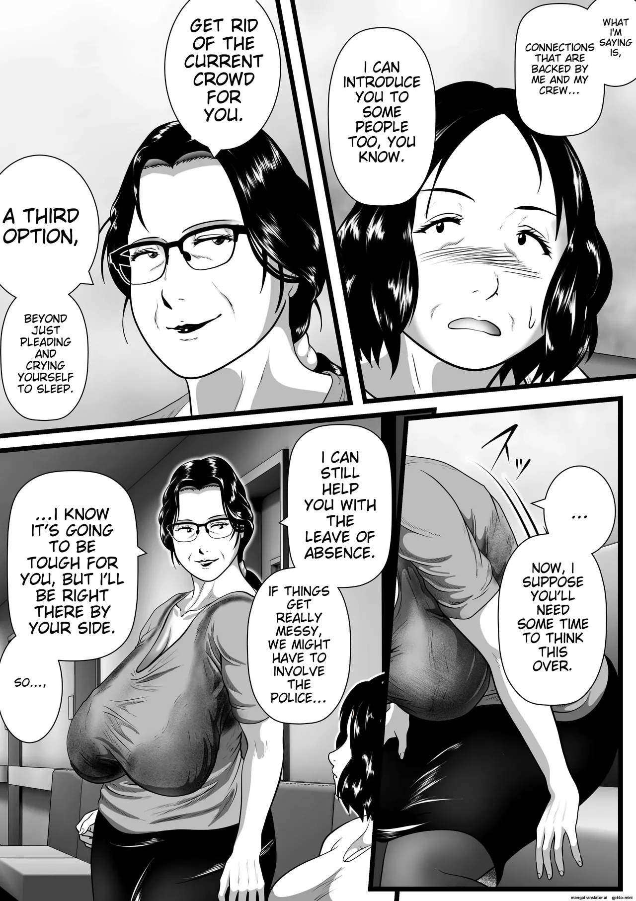[Nishiro Ui]Tokkan Kouji Saien ~Akaruku Minna ni Yasashikute, Tsurai Tokoro o Misenai Oba-chan Sensei ga, Nando mo Botebara ni Sarete....... Kokoro nai Uwasa ni mo Modashite Taeru, Sono Riyuu (Wake)~(AI translation) Page 53