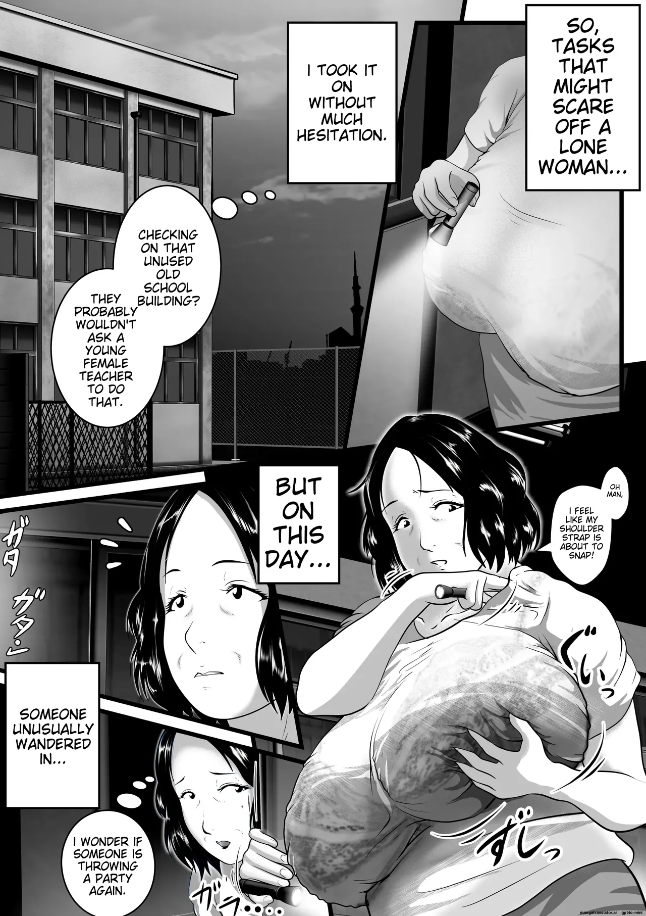 [Nishiro Ui]Tokkan Kouji Saien ~Akaruku Minna ni Yasashikute, Tsurai Tokoro o Misenai Oba-chan Sensei ga, Nando mo Botebara ni Sarete....... Kokoro nai Uwasa ni mo Modashite Taeru, Sono Riyuu (Wake)~(AI translation) Page 8