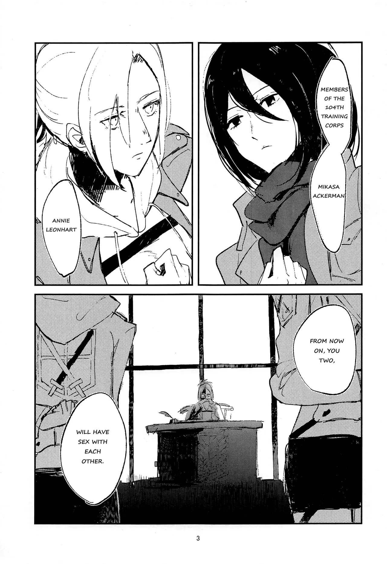 (Dai 15 Kai Hekigai Chousa Haku) [PHENOMENA (Dai Pippy)]Guinea Pig(Shingeki no Kyojin) [English] [Omega_dd] Page 2