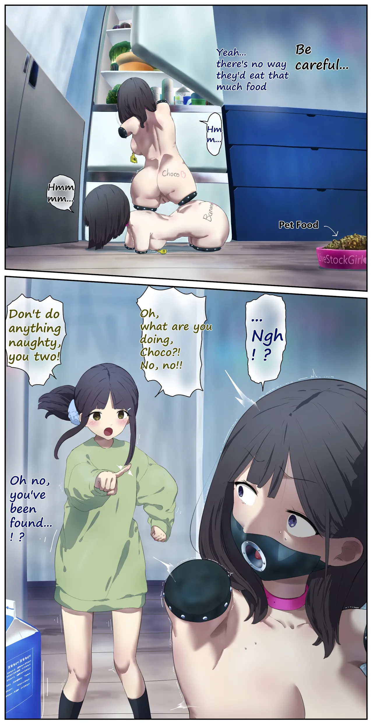 A girl left in a human barn by her friend《Part 4》 Page 4