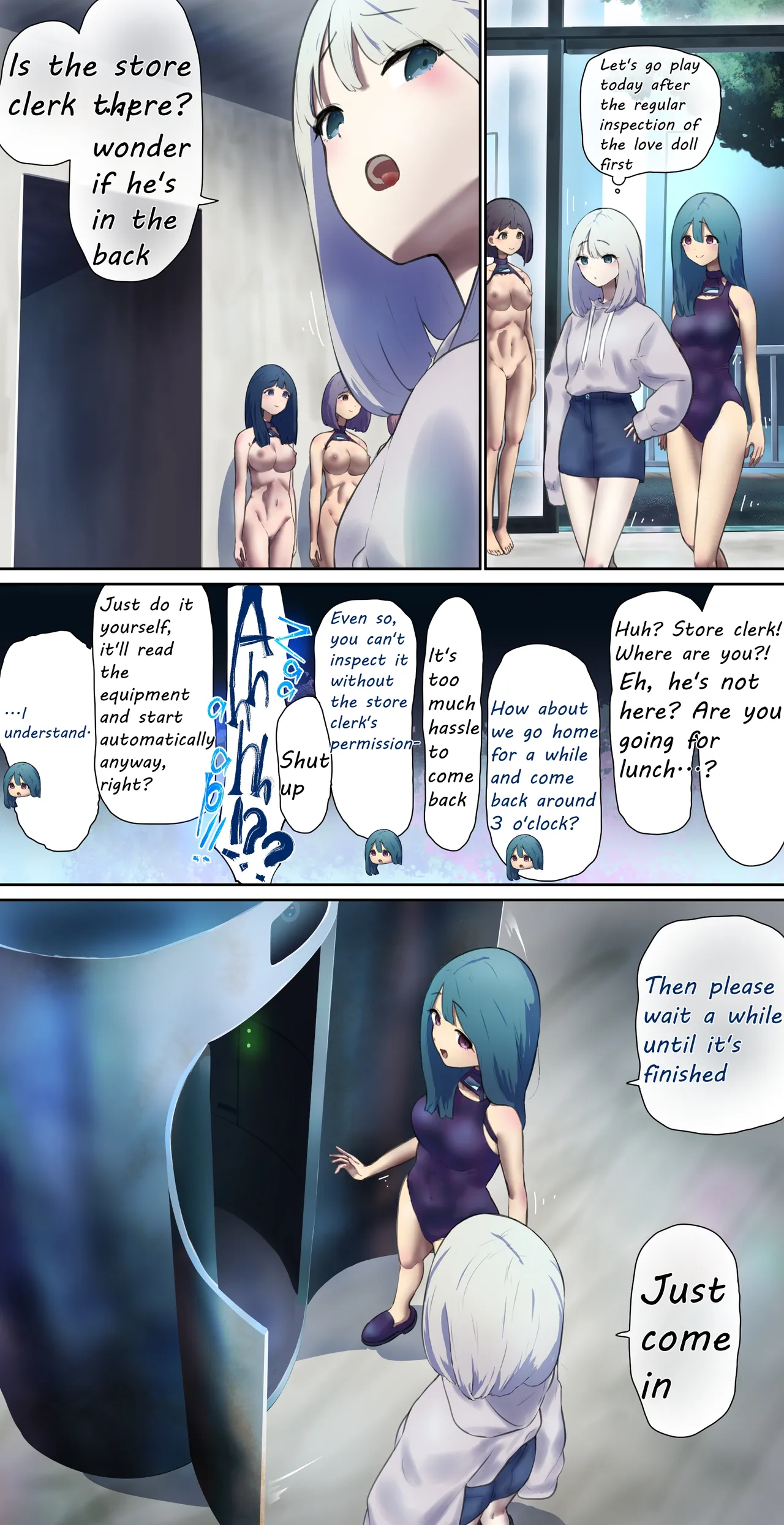 A girl came for regular maintenance on her love doll Page 1