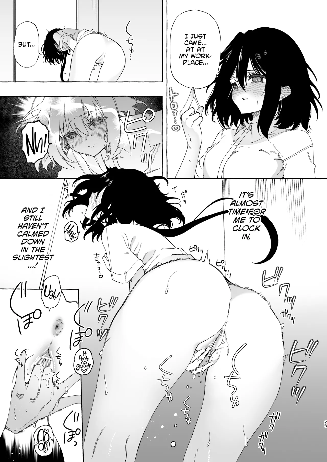 [Noyama]Mimi de Koishita Douryou ~OnaSuppo Onsei Otaku Onna ga Douryou no Koe ni Hannou Shite Ikimakuri~[English] [CulturedCommissions] Page 23