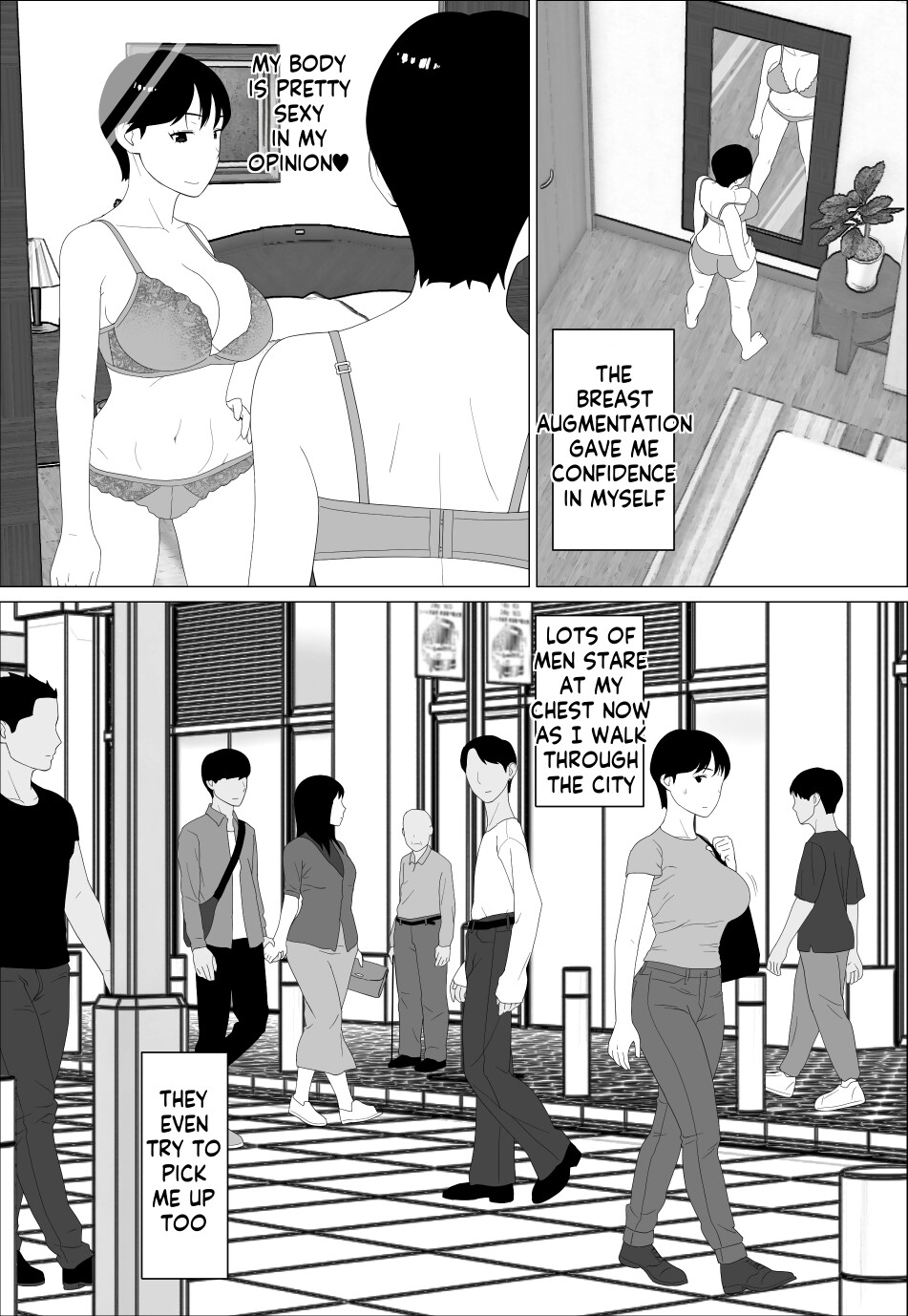 [Oroboy]Danna to no Resu Kaishou no Tameni Toukyou Shita noni | Enlarged breasts to entice husband and yet...[English] [innyinny] Page 10